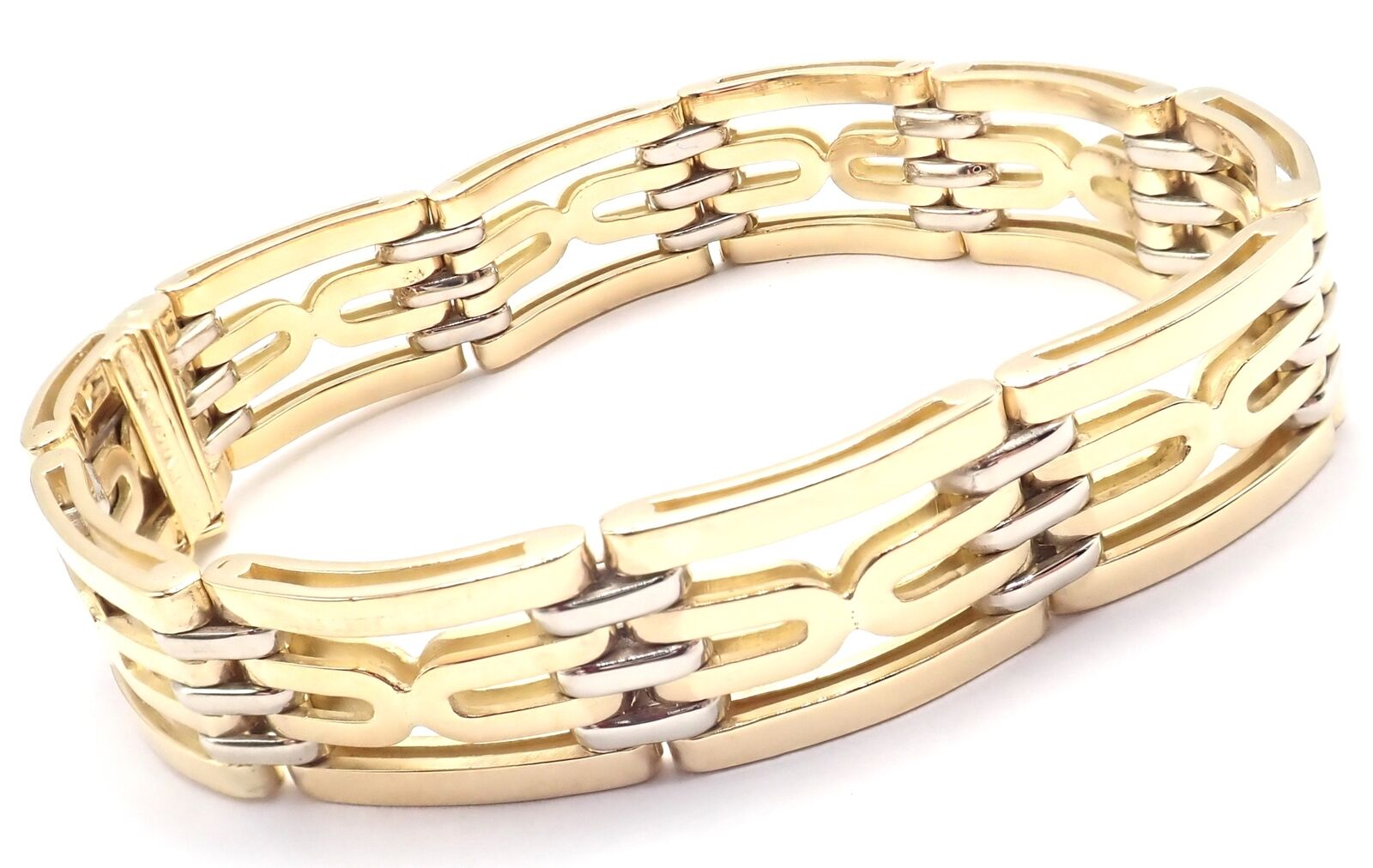 Authentic Vintage Bvlgari 18k Yellow Gold Link Bracelet for Women - Luxury Italian Jewelry Gift for Anniversary, Birthday & Special Occasions