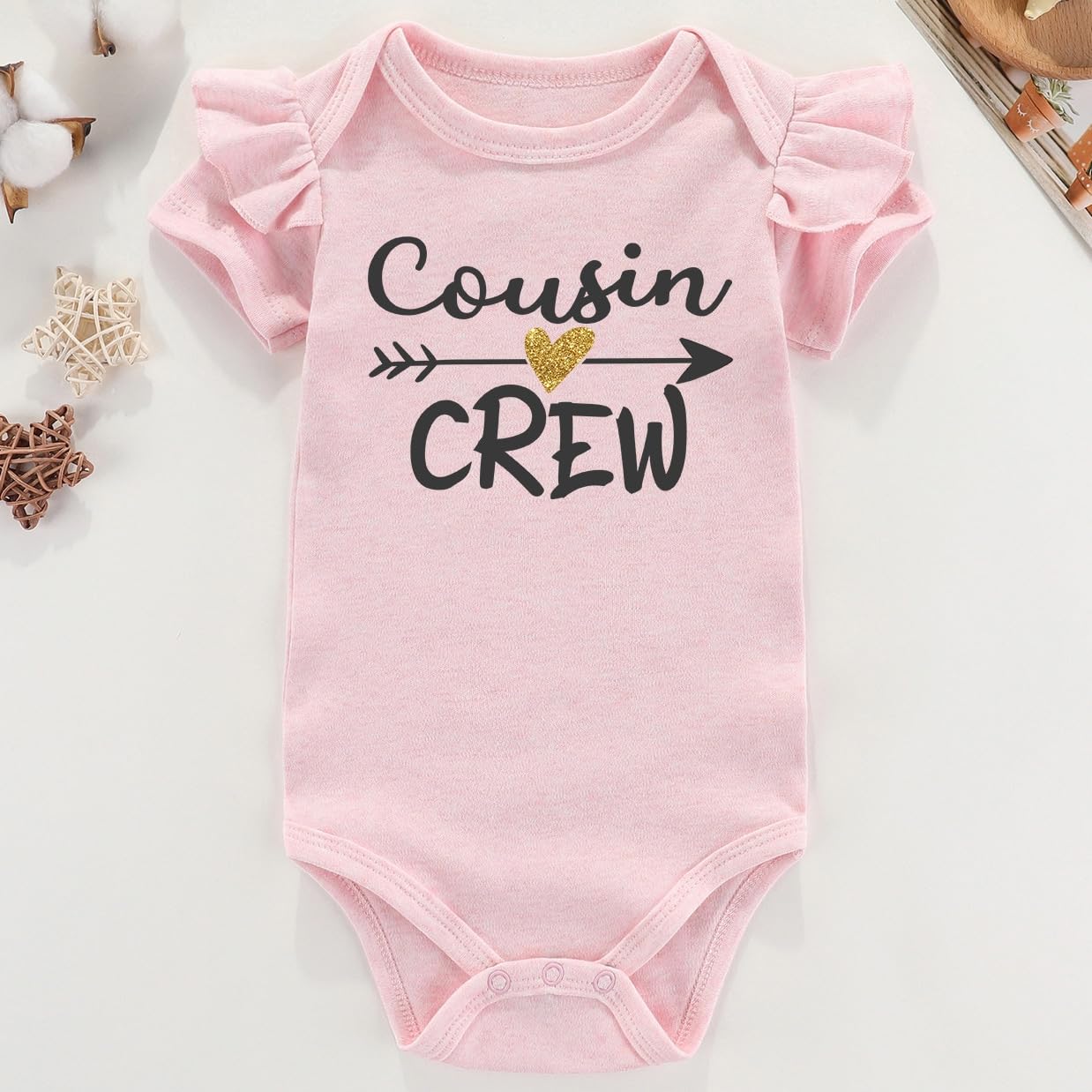 Funny Unisex Baby Bodysuit for Boys & Girls 0-3 Months - Cute Love Nana Papa Design - Perfect for Family Photos, Playtime & Everyday Wear