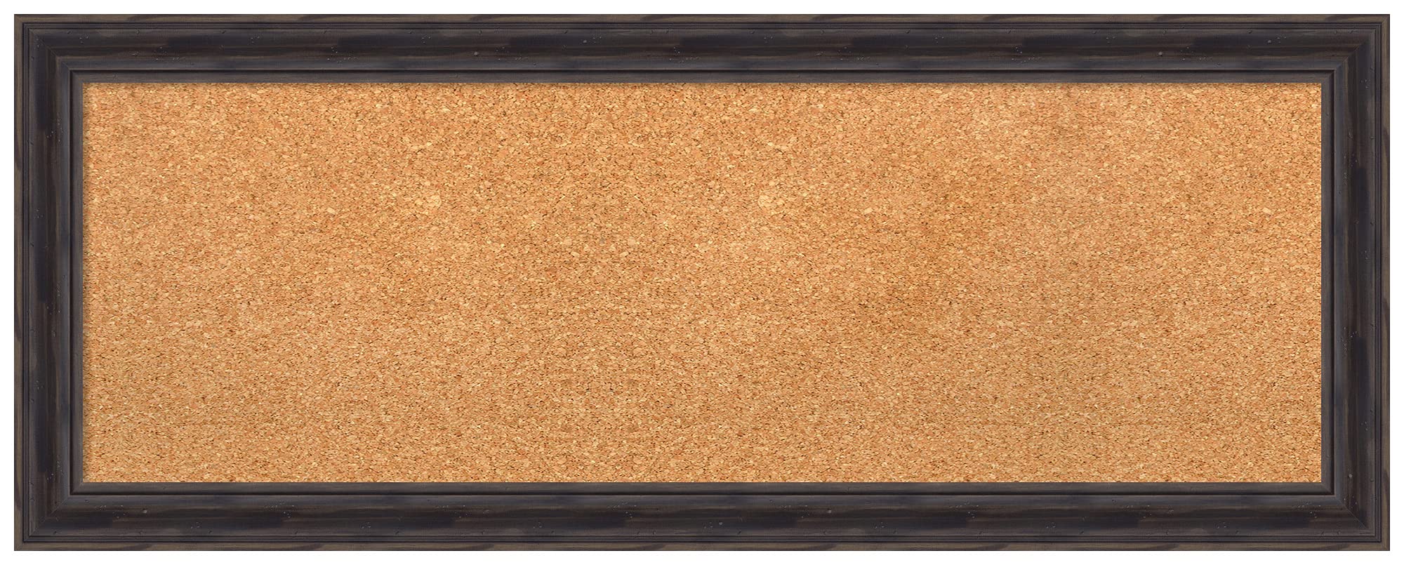 Natural Custom Cork Board (39 x 15 inches) with Rustic Pine Wood Frame - Bulletin Board, Pin Board for Office & Home Organization - Perfect for Notes, Photos & Reminders