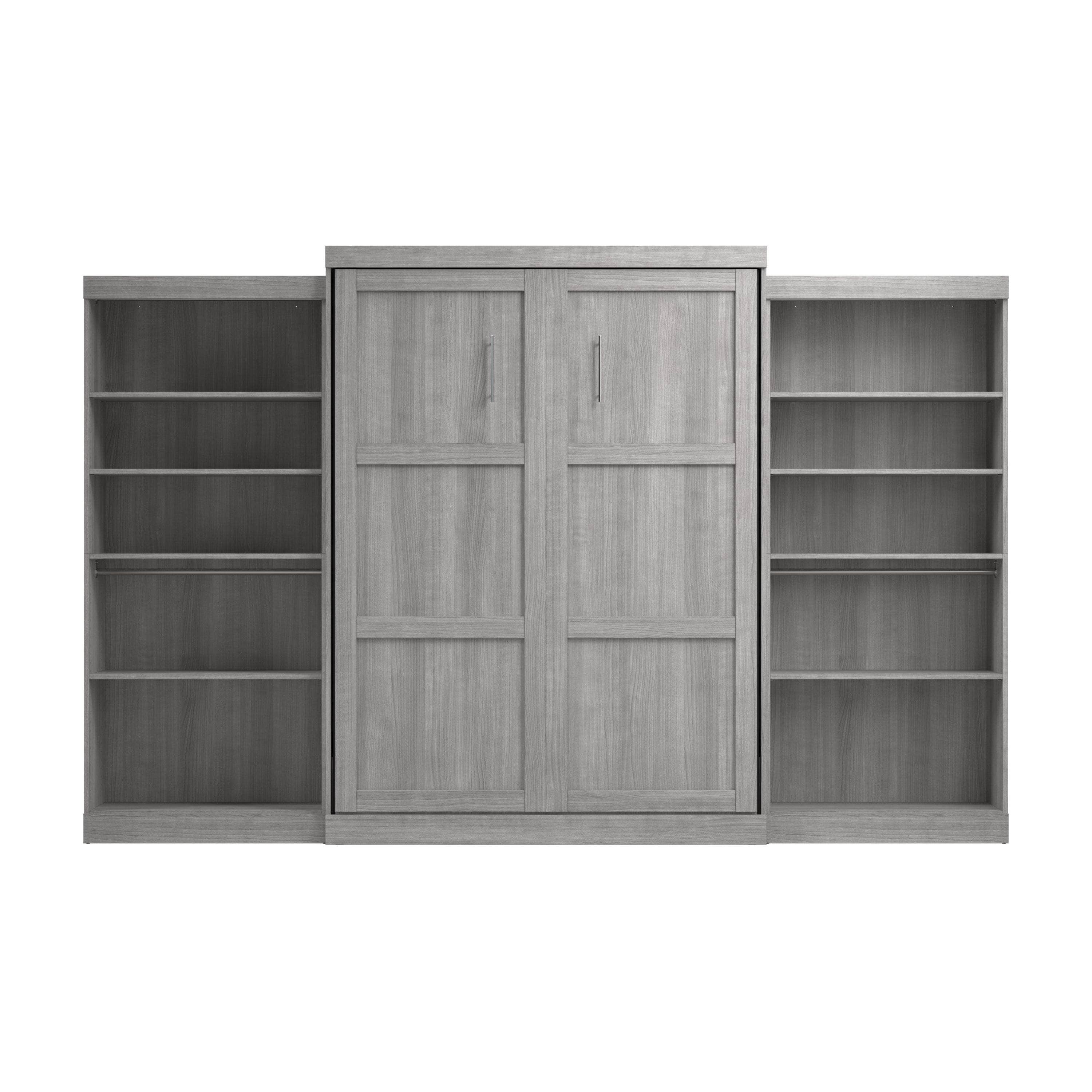 Pur Queen Murphy Wall Bed with 2 Storage Units - 136