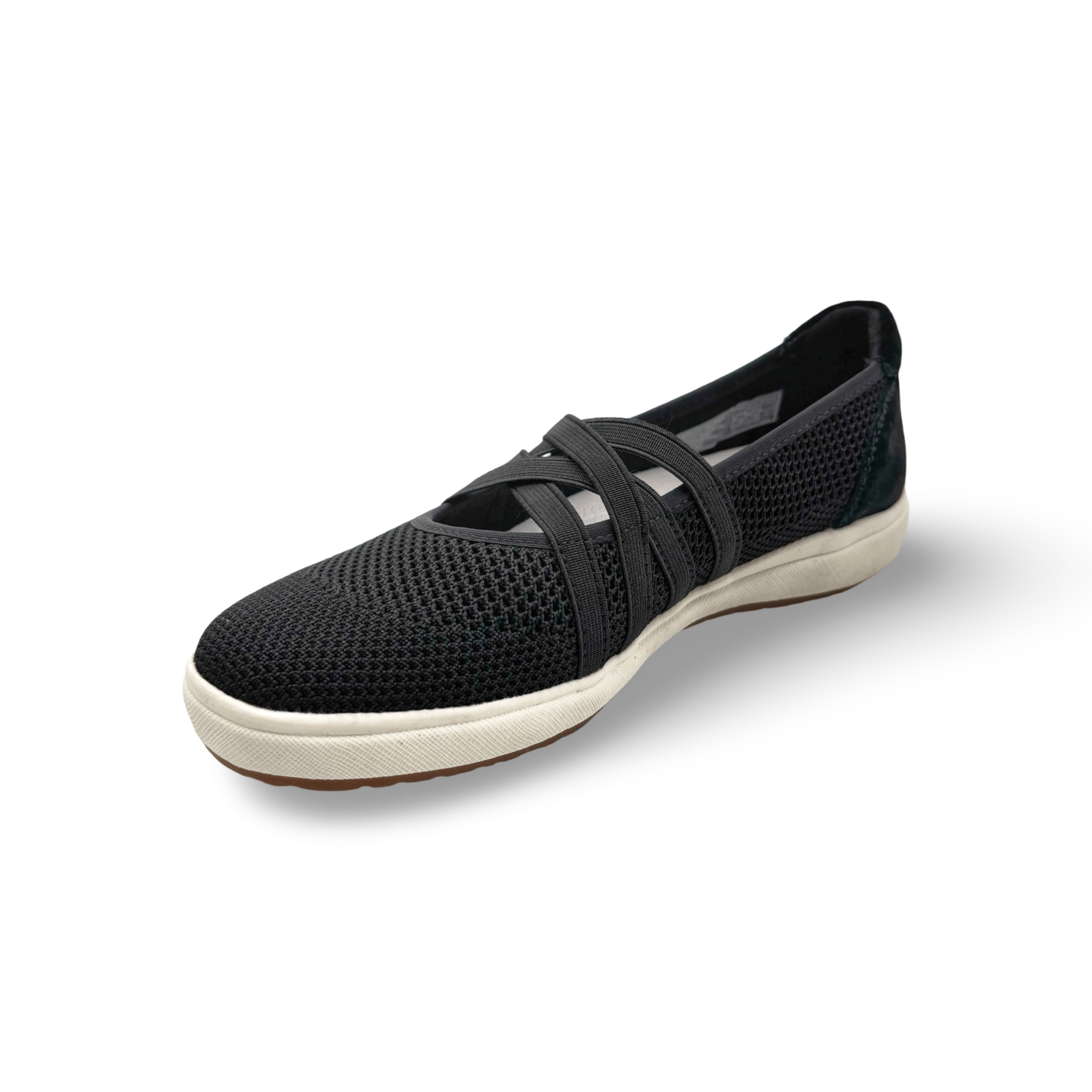 Caren Black Knit Sneakers - Comfortable Women's Casual Shoes for Walking, Running & Everyday Wear | Breathable & Lightweight Design for Gym, Work & Travel