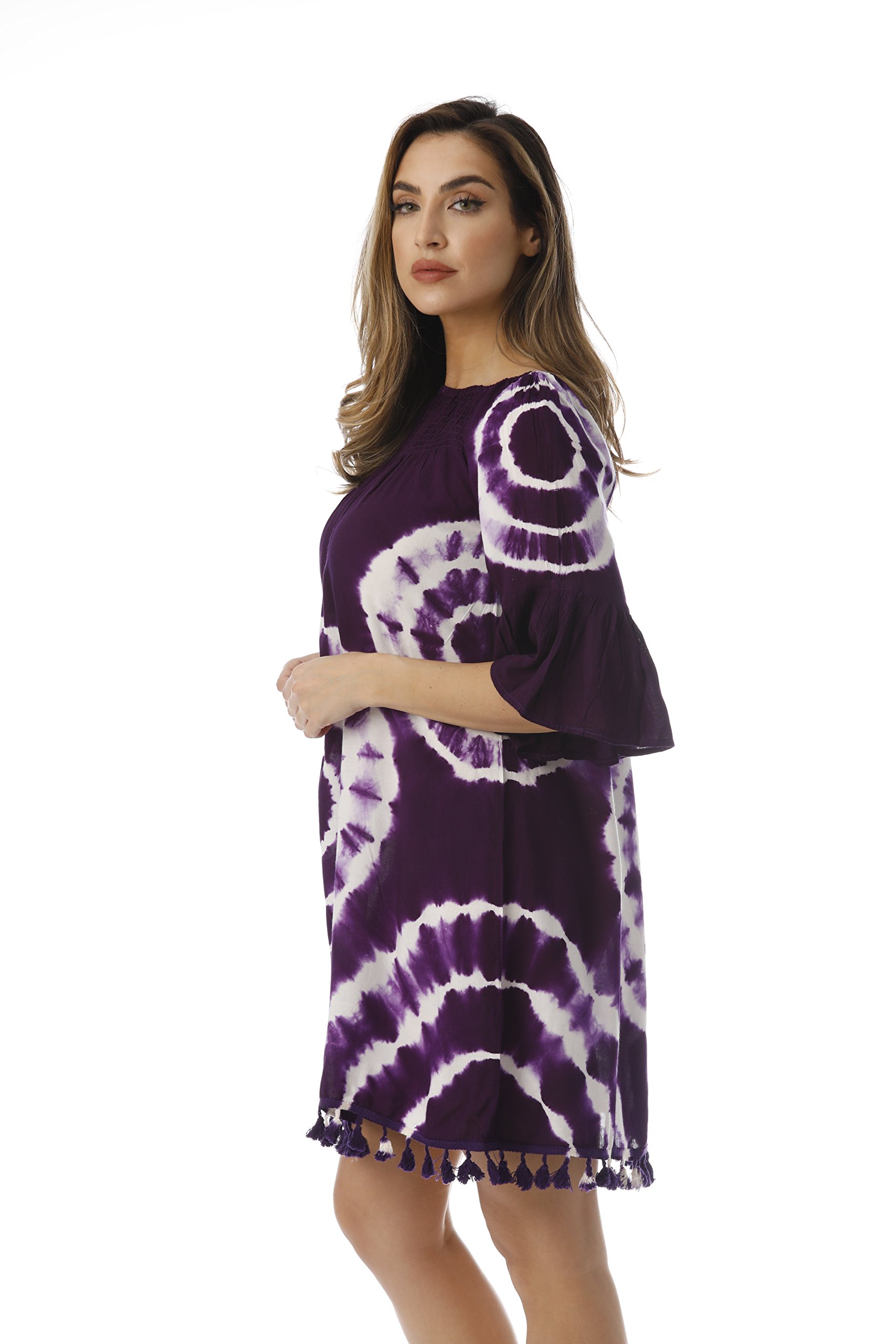 Riviera Sun Tassel Fringe Convertible Tunic Top - Stylish Swim Cover Up for Women | Beachwear, Poolside Outfit & Summer Vacation Essential