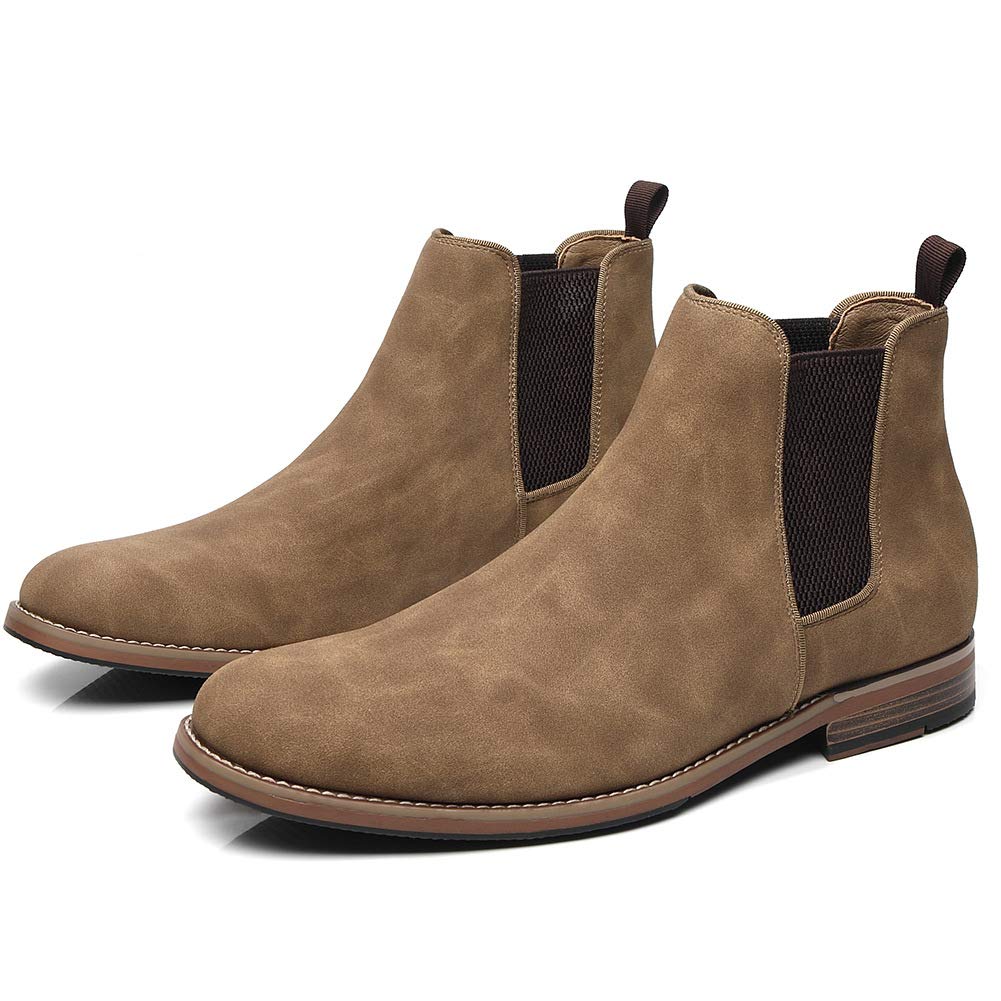 Men's Chelsea Boots - Comfortable Suede Dress Boots & Casual Chukka Ankle Boots for Men | Waterproof & Slip-Resistant | Perfect for Office, Dating & Outdoor Activities