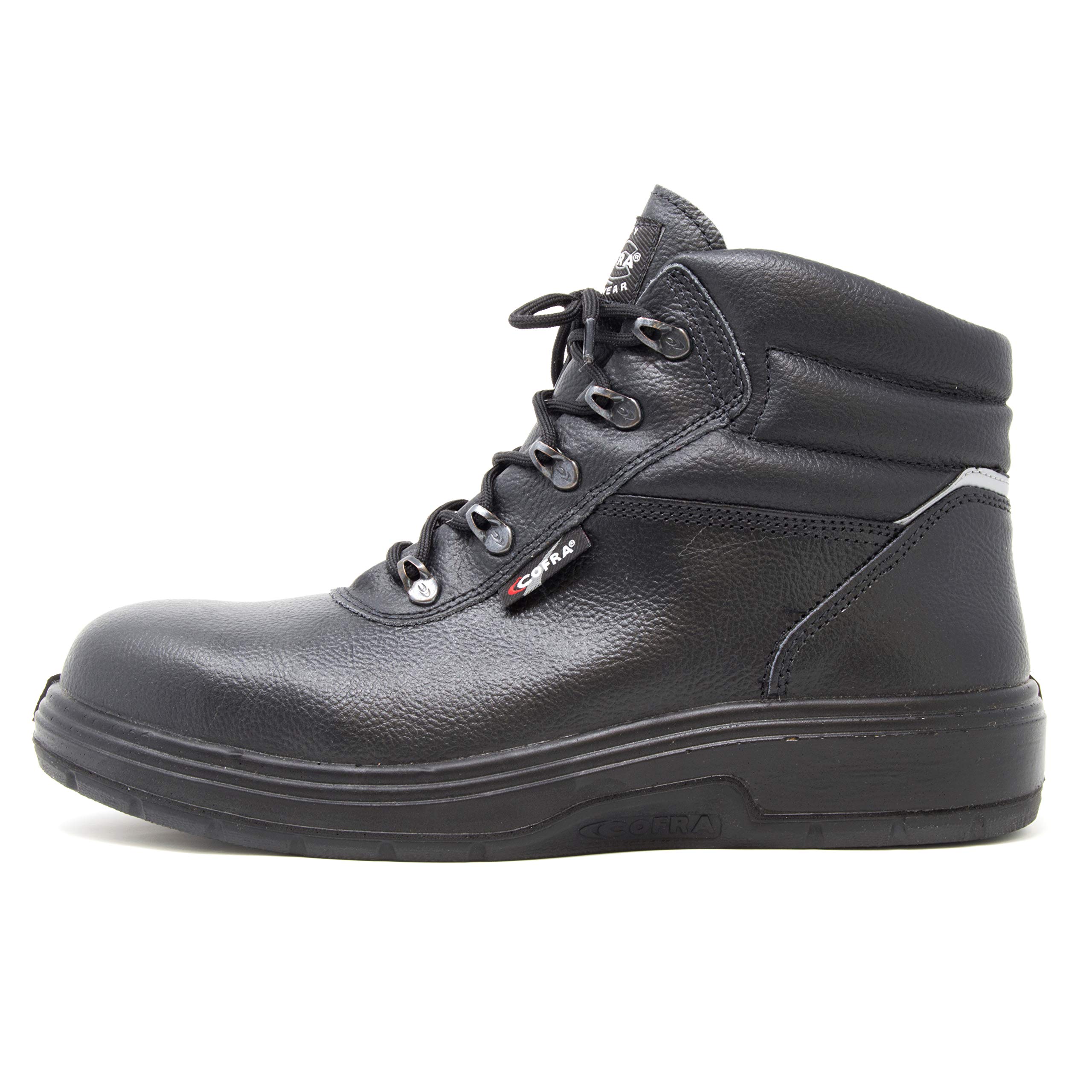 Cofra Heat Resistant Asphalt Work Shoes with Composite Safety Toe & Heat Defender Nitrile Rubber Outsole - Black - Ideal for Construction, Road Work & High-Temperature Environments
