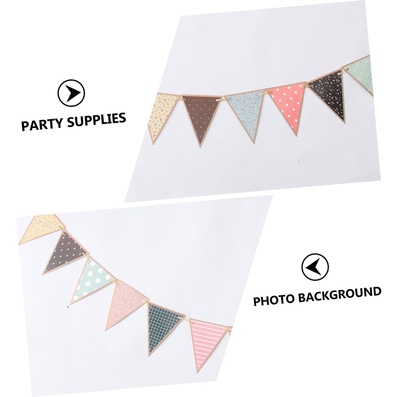 1PC Pull The Flag Birthday Banner - Merry Birthday Party Decor with Cartoon Design for Baby Showers, Kids Parties & Room Decoration