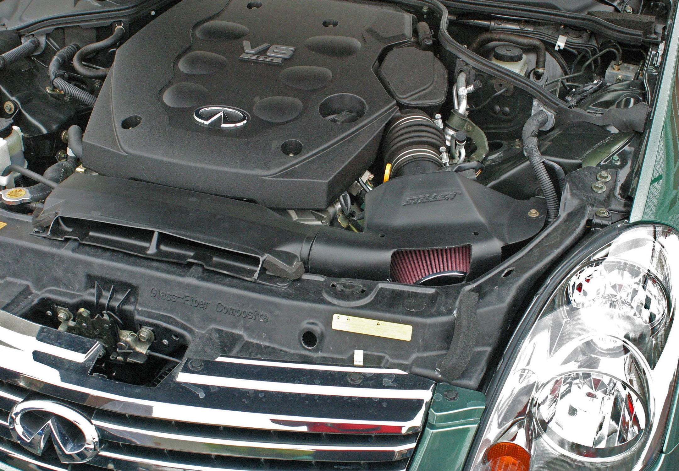 2003-2008 Infiniti G35 High Flow Cold Air Intake Kit [S50/V35] - Black (402835) - Performance Upgrade for Better Acceleration & Fuel Efficiency