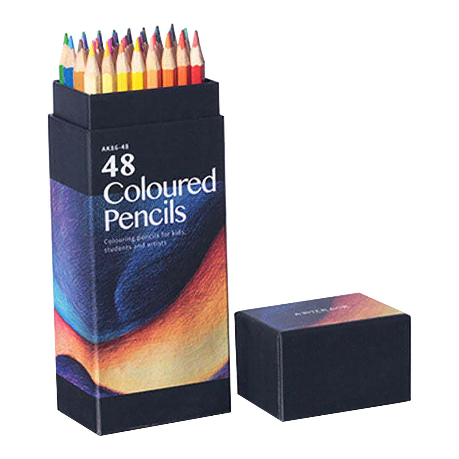 48 Colors Oil-Based Colored Pencils Set - Professional Artist Drawing & Sketching Supplies for Adults & Kids - Perfect for Coloring Books, Art Projects & DIY Crafts