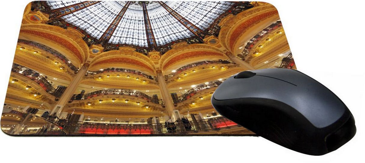 Galeries Lafayette Paris France Design Lightning Series Gaming Mouse Pad (MPSQ-RK-43806) - Premium Large Mouse Mat for PC, Laptop & Office Use - Perfect for Gaming, Work & Home Office Setup