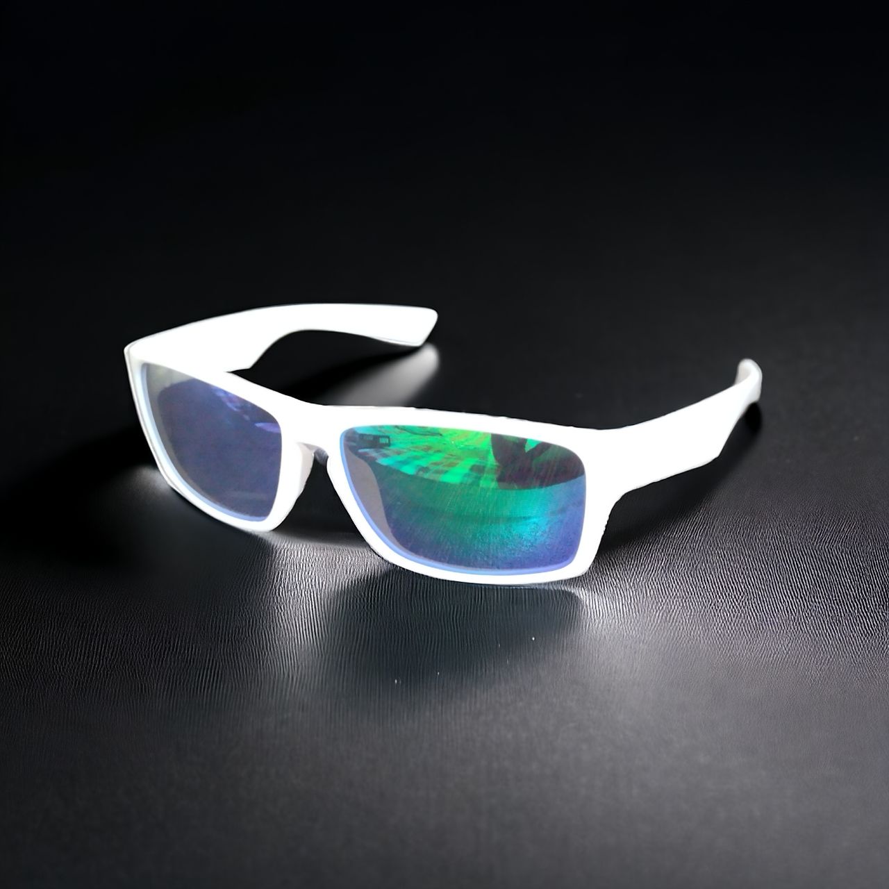 Polarized White Mirror Sunglasses with Prescription Lenses - UV Protection for Driving, Outdoor Sports & Fashion