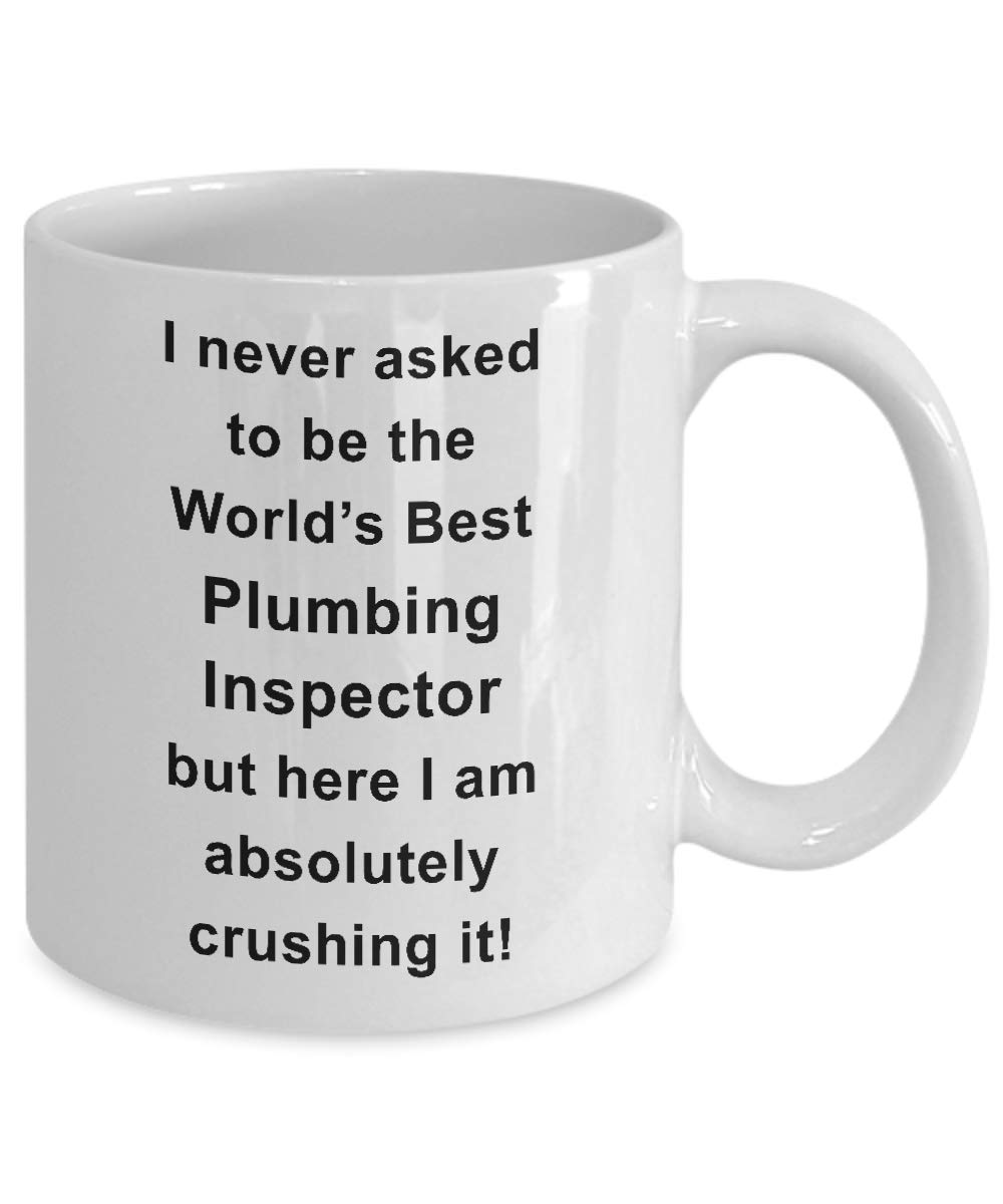 Plumbing Inspector Gifts - Unique Ceramic Coffee Mug for Plumbing Inspectors | Funny Tea & Coffee Cup for Plumbing Professionals | Perfect Office Desk Gift for Plumbers & Inspectors