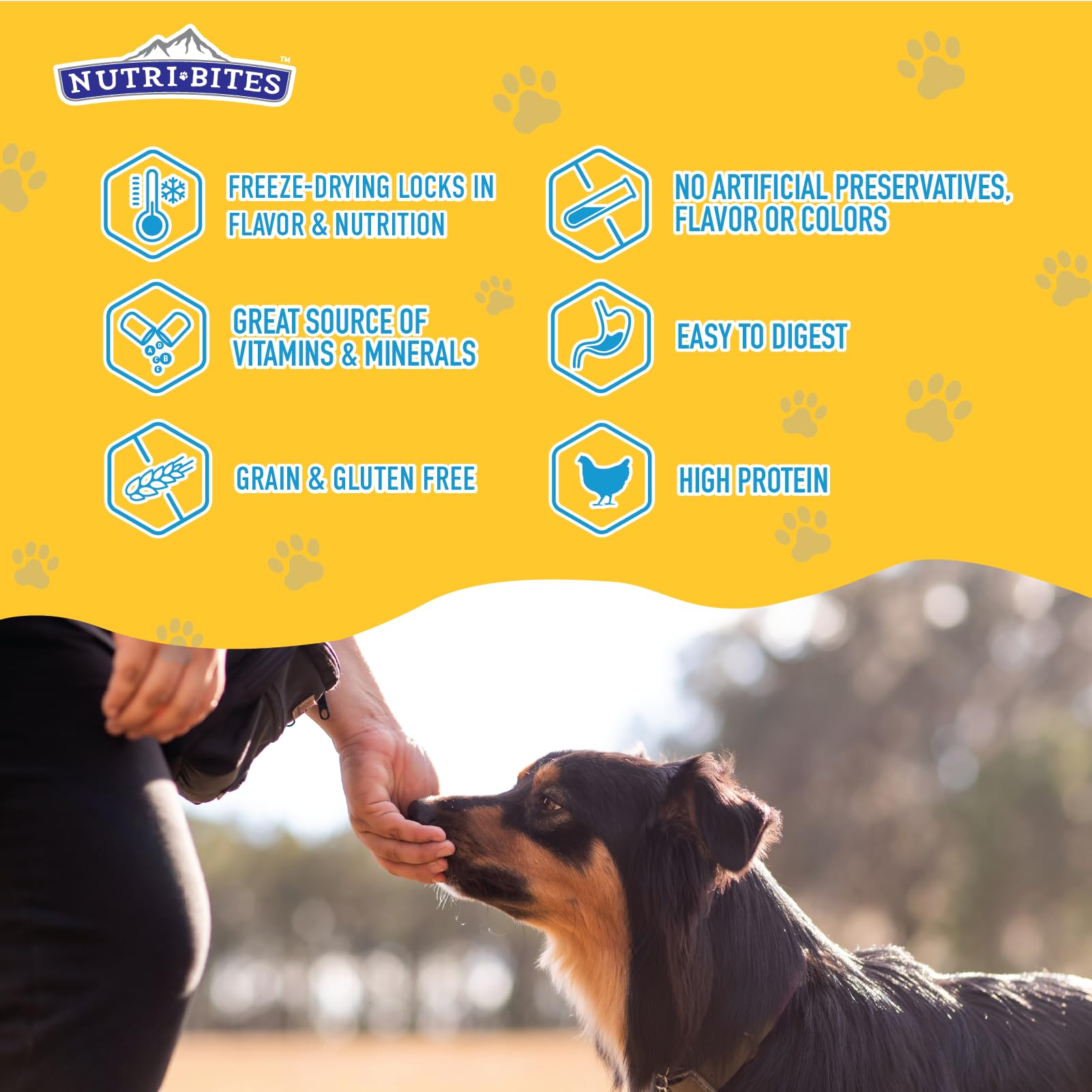 NutriBites Freeze Dried Chicken Dog & Cat Treats - 15oz (425g) | All-Natural Single Protein Training Treats & Food Topper | High Protein, Grain-Free Pet Snacks for Dogs & Cats | Perfect for Training, Rewards & Mealtime Boosting
