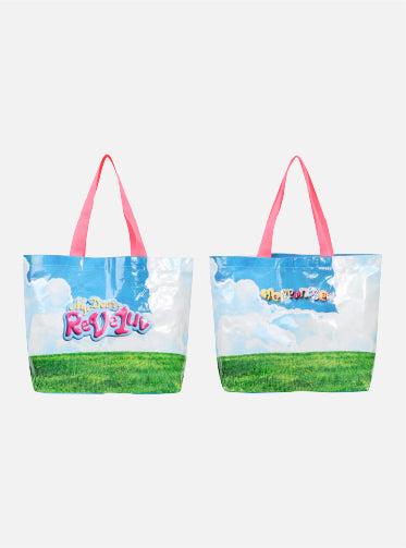2024 Red Velvet FANCON TOUR 'HAPPINESS : My Dear, ReVe1uv' Official Merchandise Tarpaulin Bag - Durable Waterproof Concert Souvenir for K-Pop Fans & Travel Use