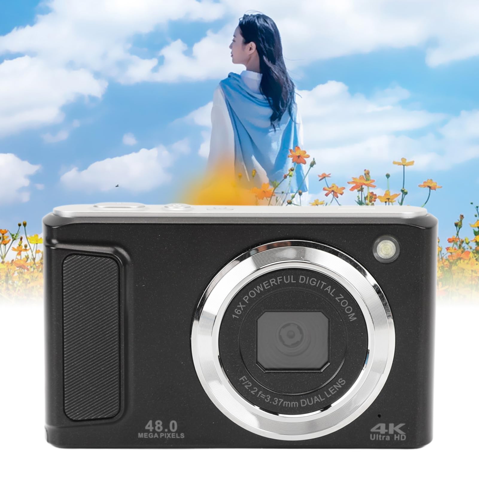 48MP Digital Camera with 16X Zoom | 4K Video & Autofocus | 3