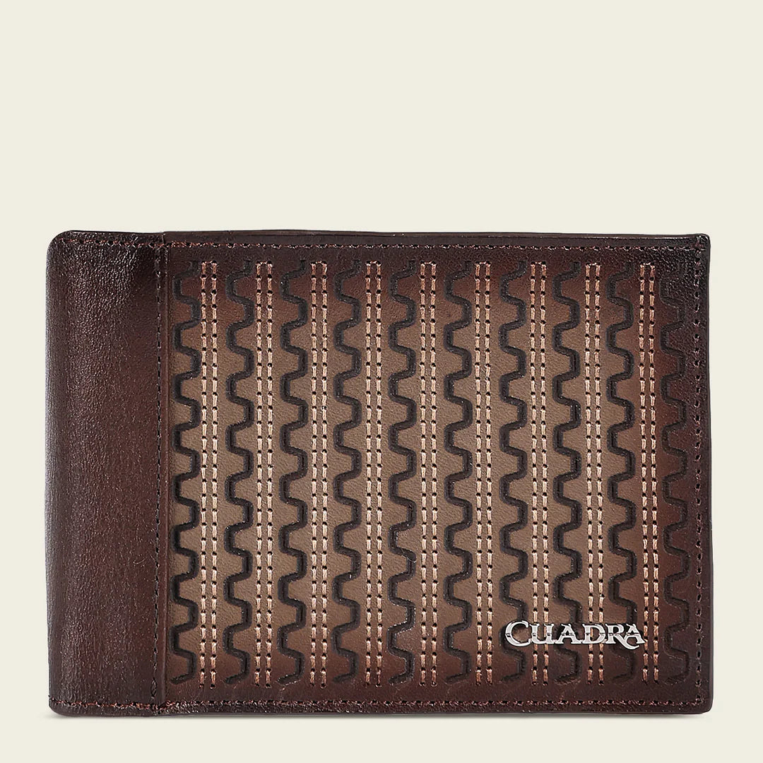 Premium Cuadra Brown Cowhide Leather Bi-Fold Wallet for Men - Durable & Stylish RFID Blocking Wallet for Everyday Use & Travel