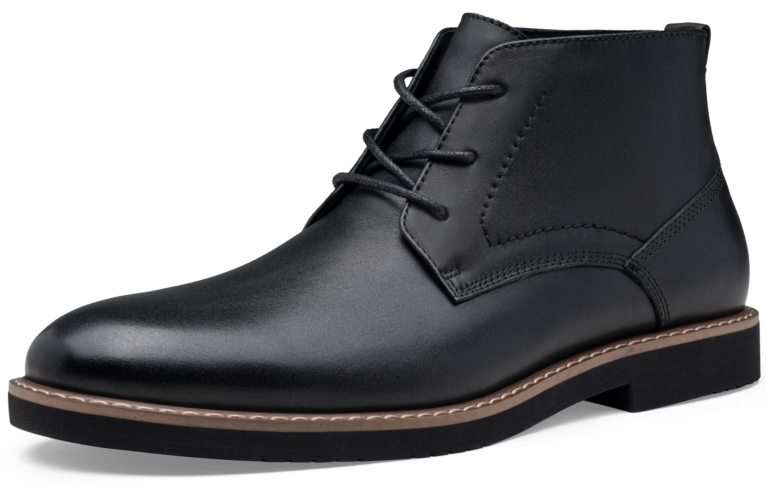 Vostey Men's Leather Cap Toe Chukka Boots - Casual & Dress Boots for Men | Perfect for Office, Date Night & Everyday Wear