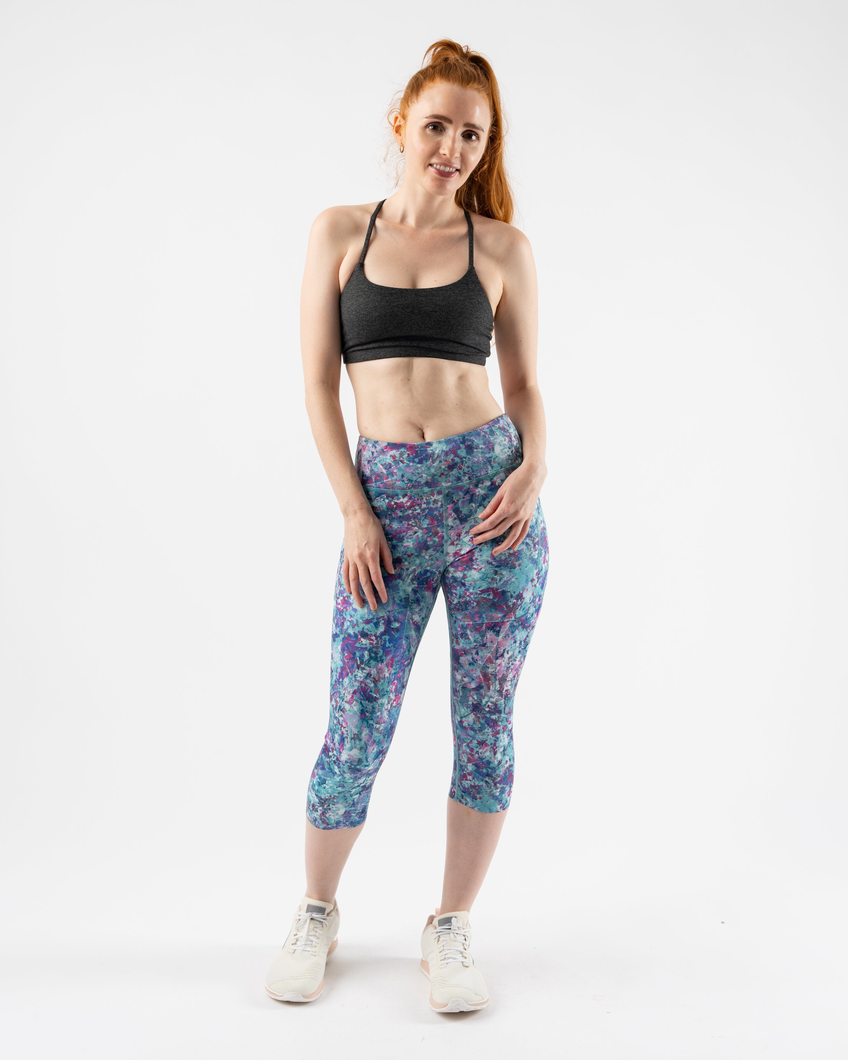 High-Performance Women's Speed Capris - Quick-Dry, Breathable & Stretchable Running & Workout Leggings for Active Lifestyles - Perfect for Gym, Yoga, Jogging & Outdoor Sports