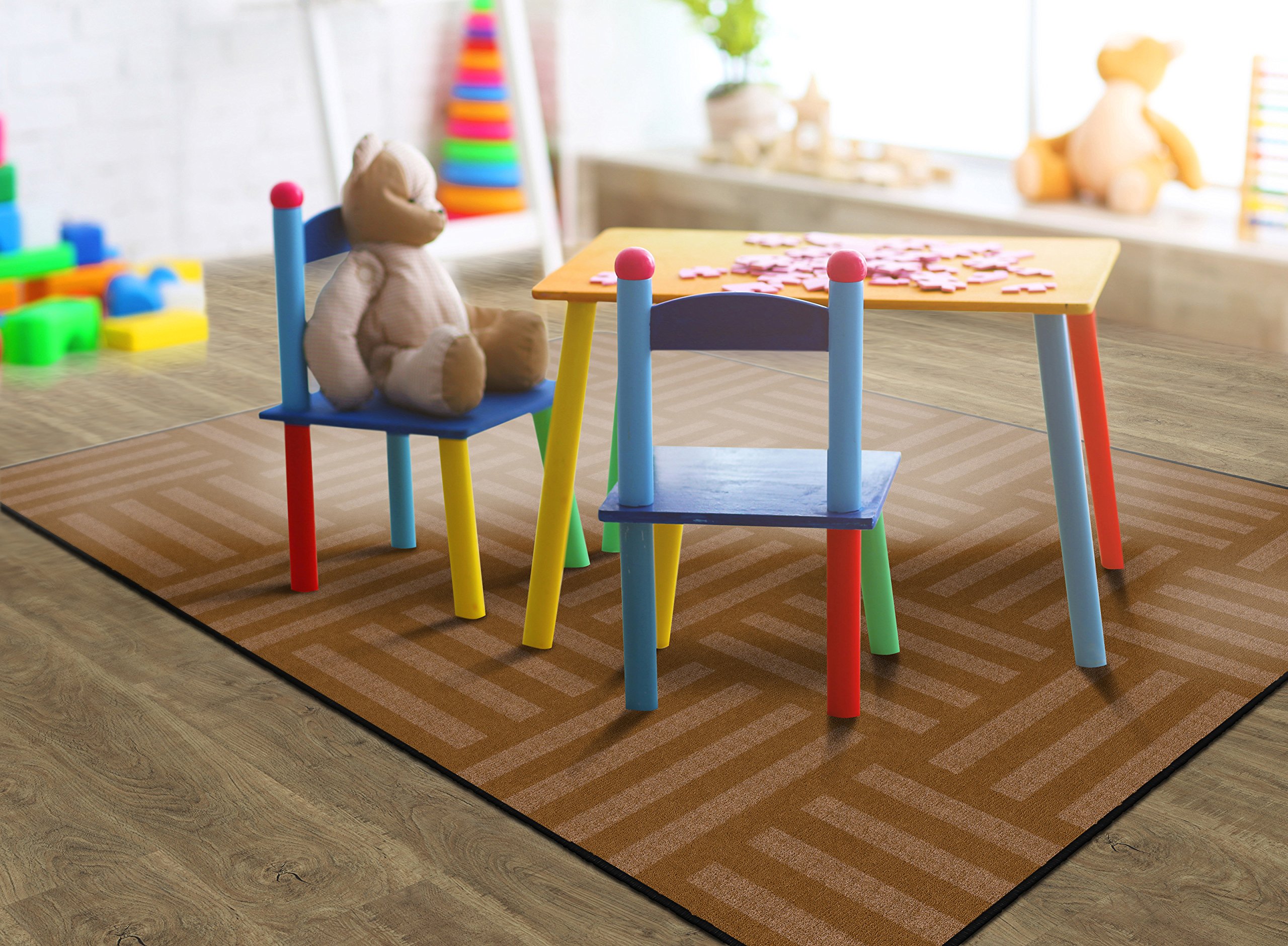 Flagship Carpets Hashtag Tone on Tone Kids Rug - 6' x 8'4