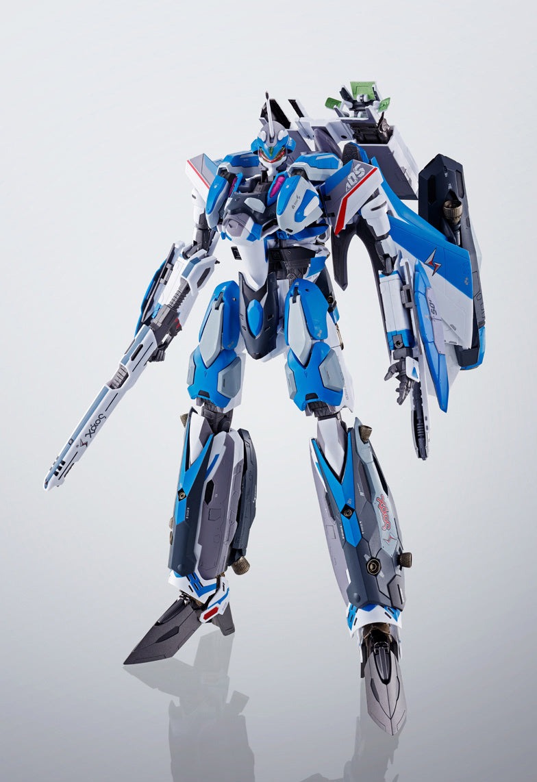 Bandai DX Chogokin Macross Delta VF-31J Super Siegfried Hayate Immelmann Action Figure - Collectible Anime Robot Toy for Display & Play | Perfect for Fans & Model Enthusiasts