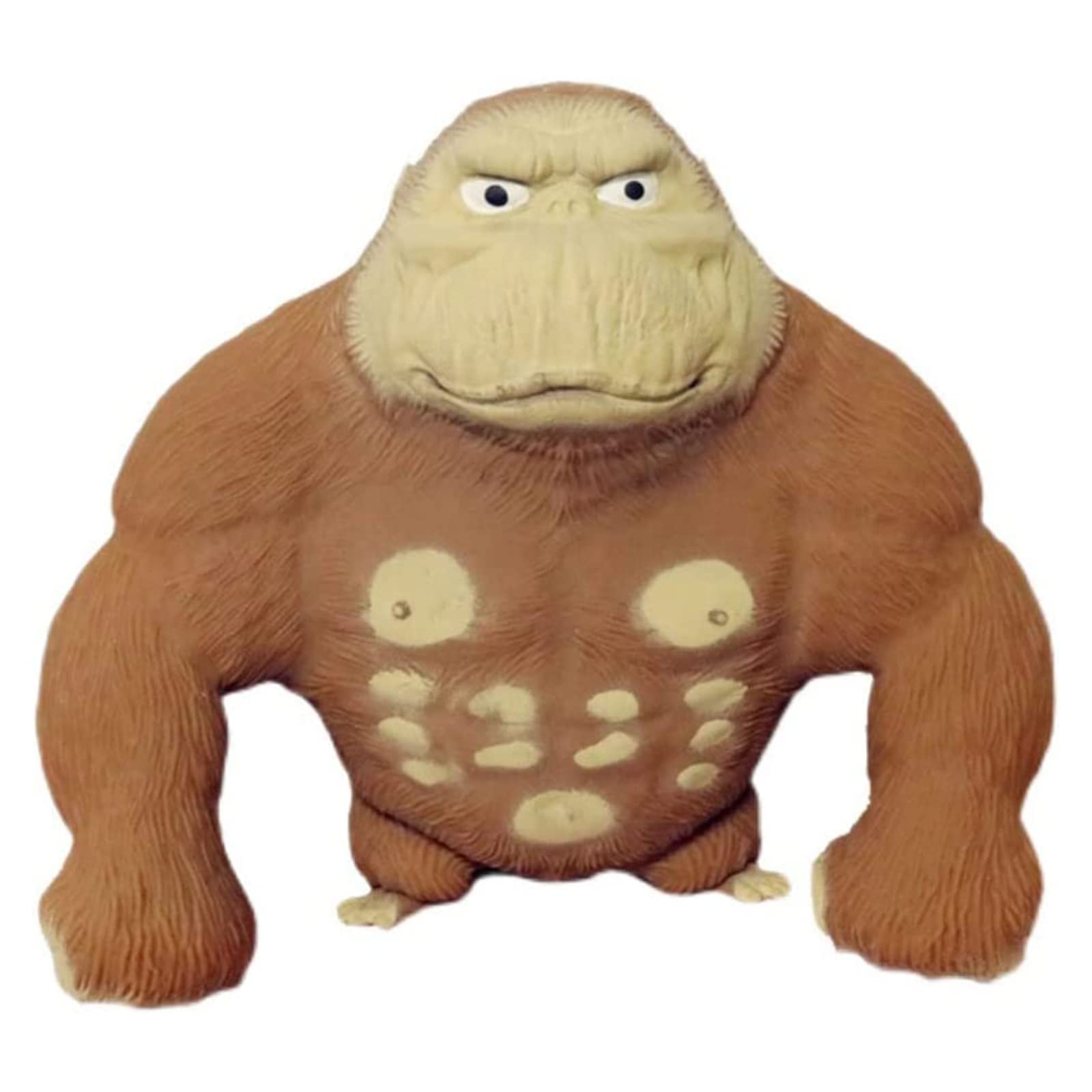 Stress Relief Gorilla Figure Toy - High Elastic Latex Monkey Jungle Animal for Anxiety Relief, Home & Office Desk Decor (5.9
