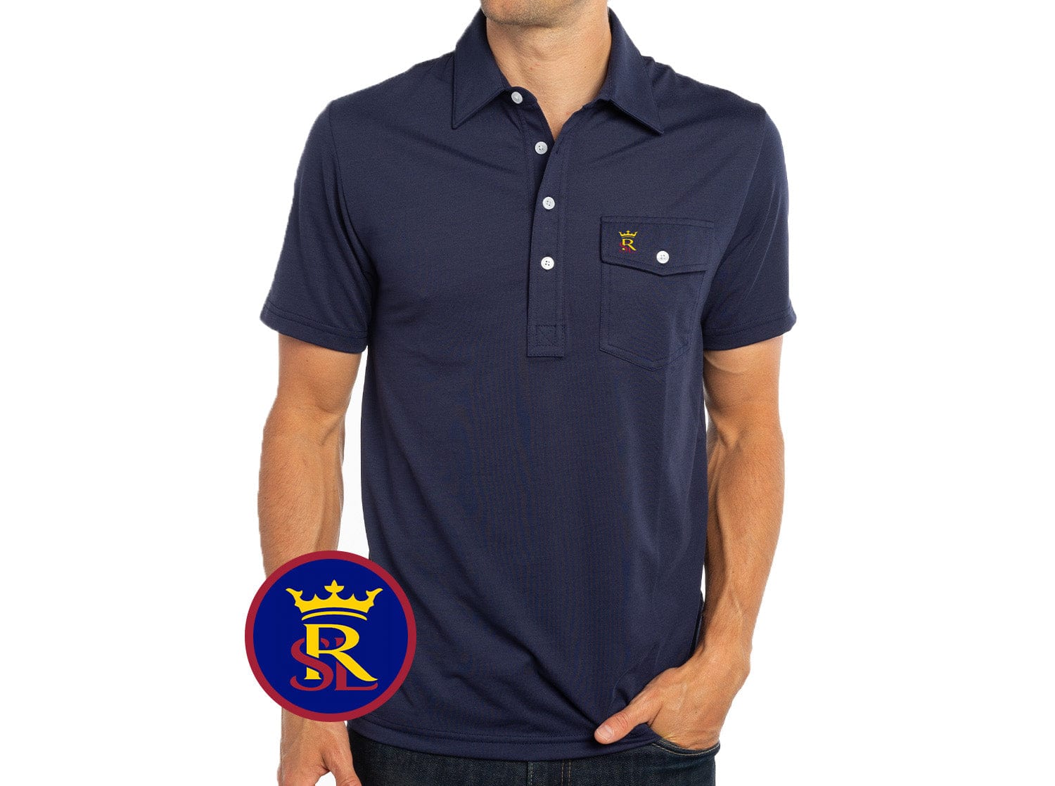 Real Salt Lake Performance Players Shirt - RSL Crown Navy - Comfortable Soccer Jersey for Training & Match Days