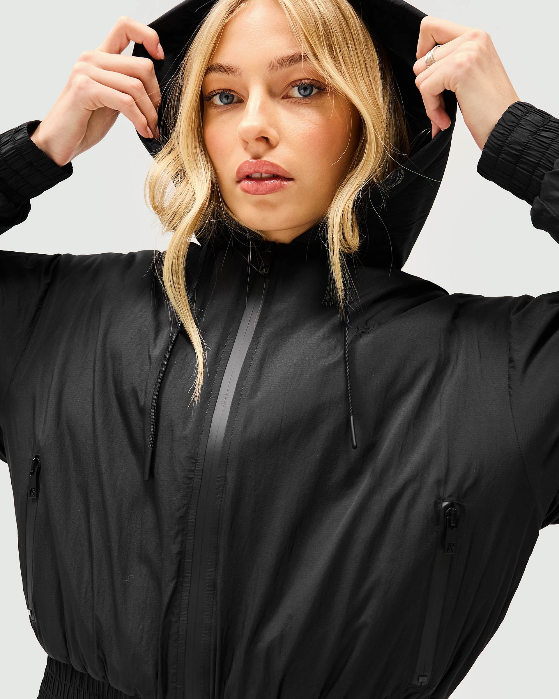 Underground Jacket - Premium Jet Black Waterproof Windbreaker for Men & Women | Outdoor Hiking, Urban Streetwear, Motorcycle Riding