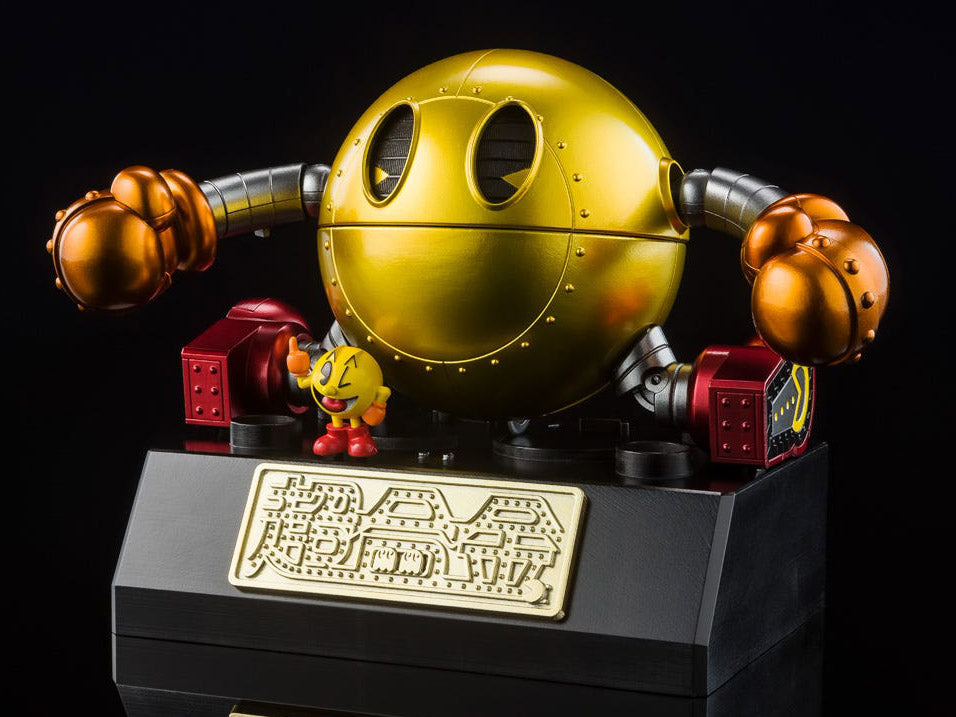 Chogokin Pac-Man Collectible Action Figure - Retro Arcade Game Character for Display & Play | Perfect for Gaming Fans & Collectors