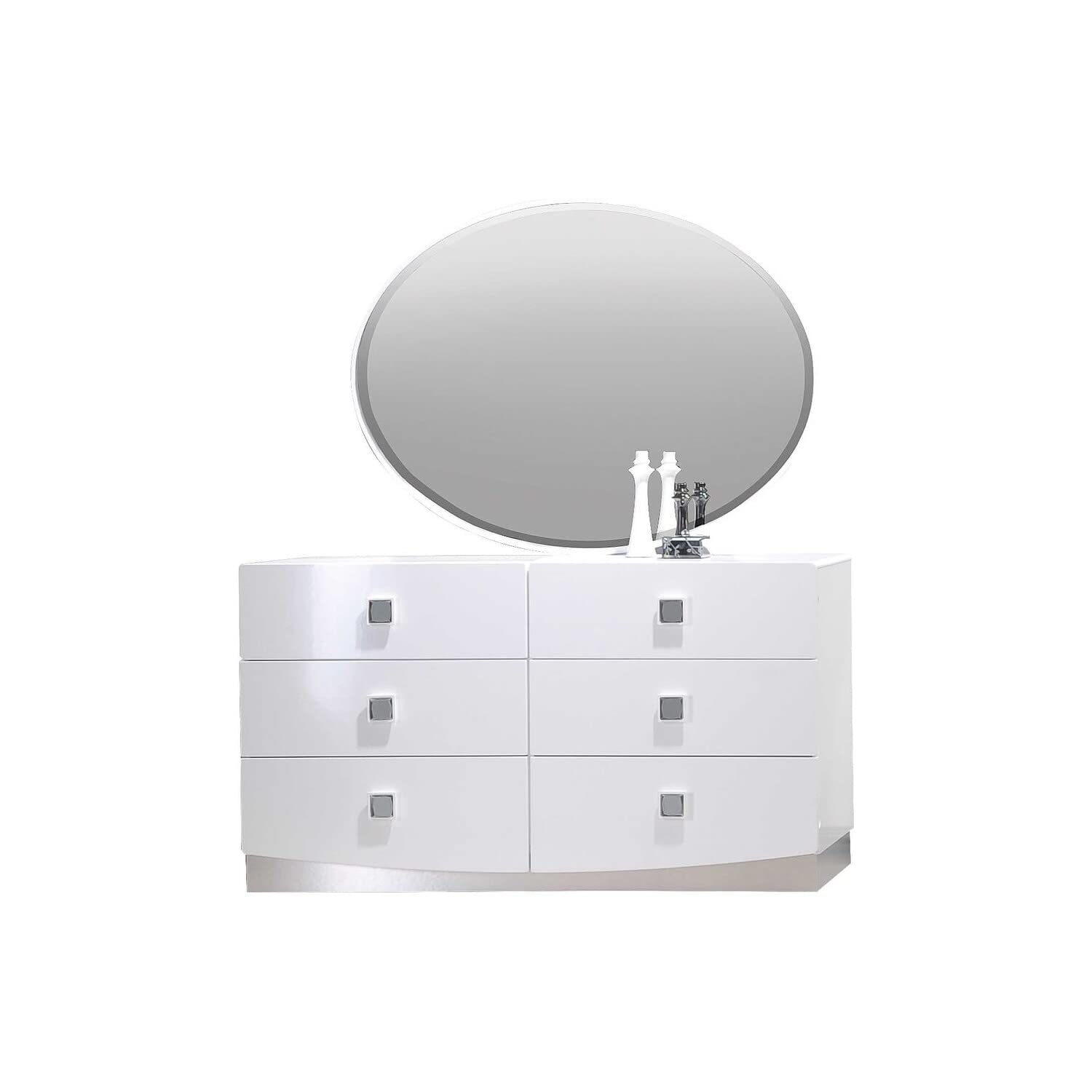 Best Master Furniture France Dresser and Mirror Set - Elegant Bedroom Dresser with Mirror for Home Decor & Storage