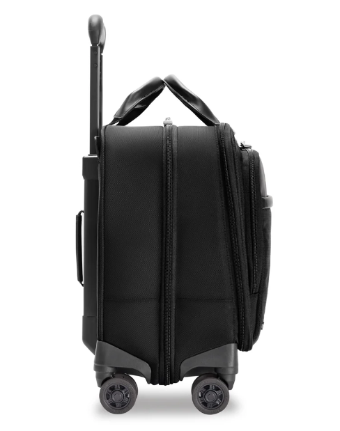 Briggs & Riley @Work Medium Spinner Briefcase - Durable Expandable Carry-On Luggage for Business Travel & Office Commute