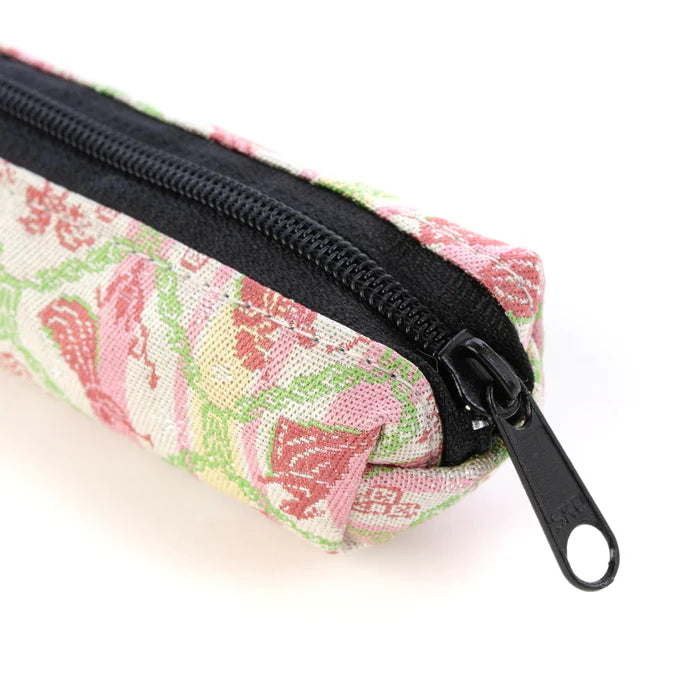 Japanese Nishijin Brocade Pencil Case - Glistening Holy Night Design | Handmade in Kyoto, Japan | Traditional Japanese Craft Pen Holder for School, Office & Gift Giving