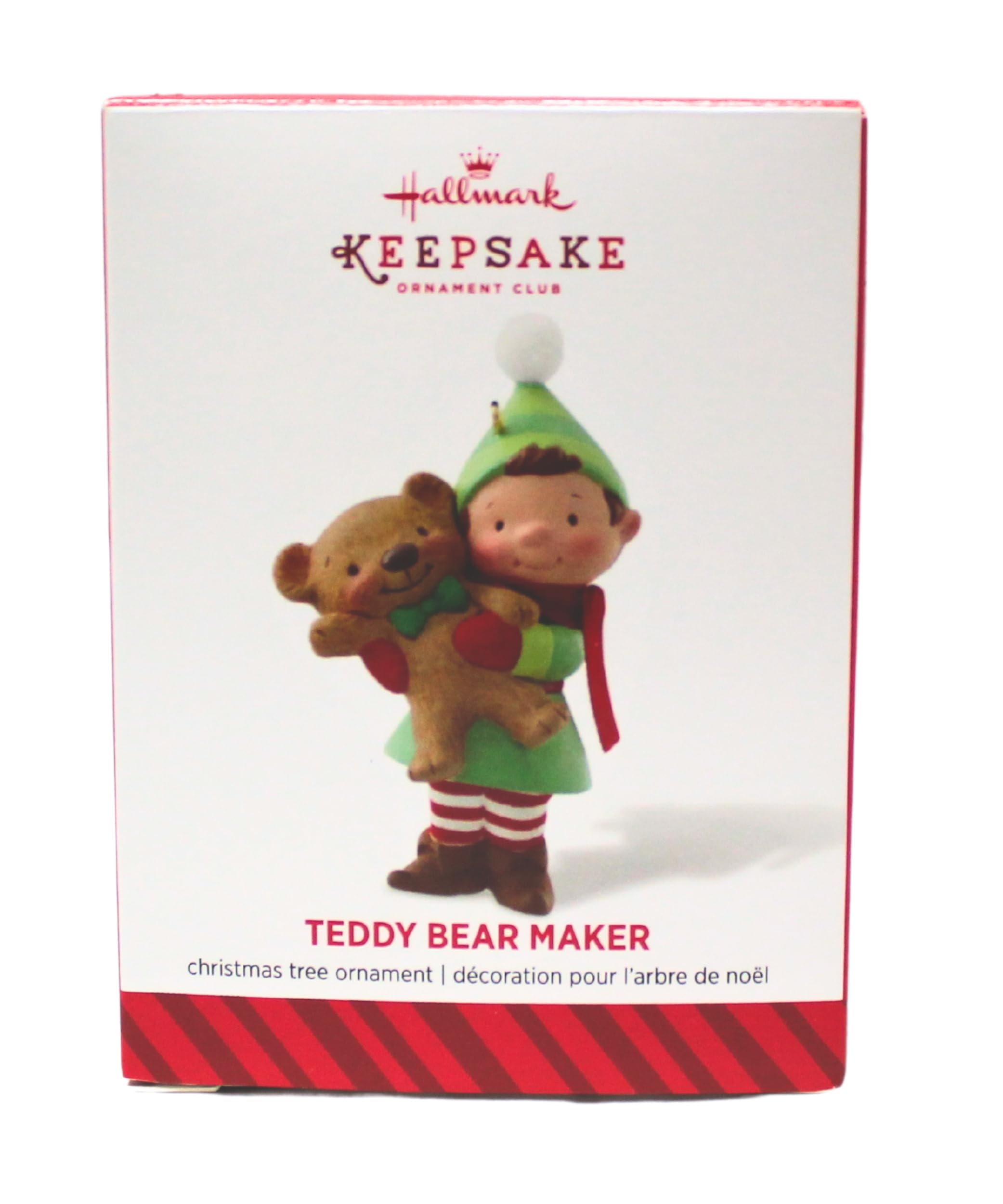 Hallmark Keepsake Ornament Club Exclusive Teddy Bear Maker 2014 - Limited Edition Collectible Christmas Tree Decoration for Holiday Decor & Gift Giving