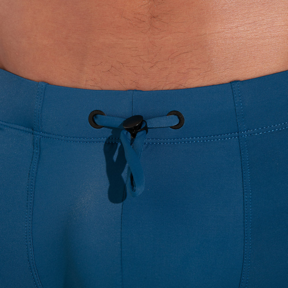 Code 22 Tarifa Swim Boxer Briefs - Quick Dry Men's Swim Trunks with UPF Protection - Navy Blue 25112 - Perfect for Beach, Pool & Water Sports