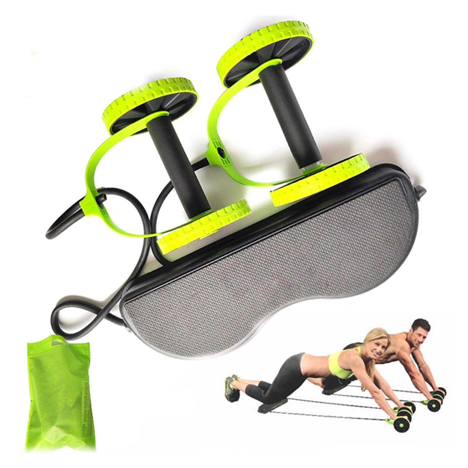 LBWNB AB Wheels - Ab Roller Wheel for Core Workouts, Abdominal Exercise Equipment with Resistance Bands & Pull Rope - Home Gym Fitness Gear for Men & Women - Perfect for Home Workouts, Office Exercises, and Gym Training