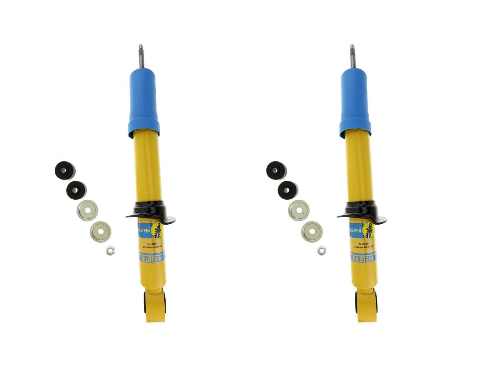 Bilstein 4600 Series Monotube Gas Shock Absorbers - Front Pair for 2000-2006 Toyota Tundra 4WD/RWD | Heavy-Duty Off-Road & Towing Performance | Smooth Ride for Highway & Rough Terrain