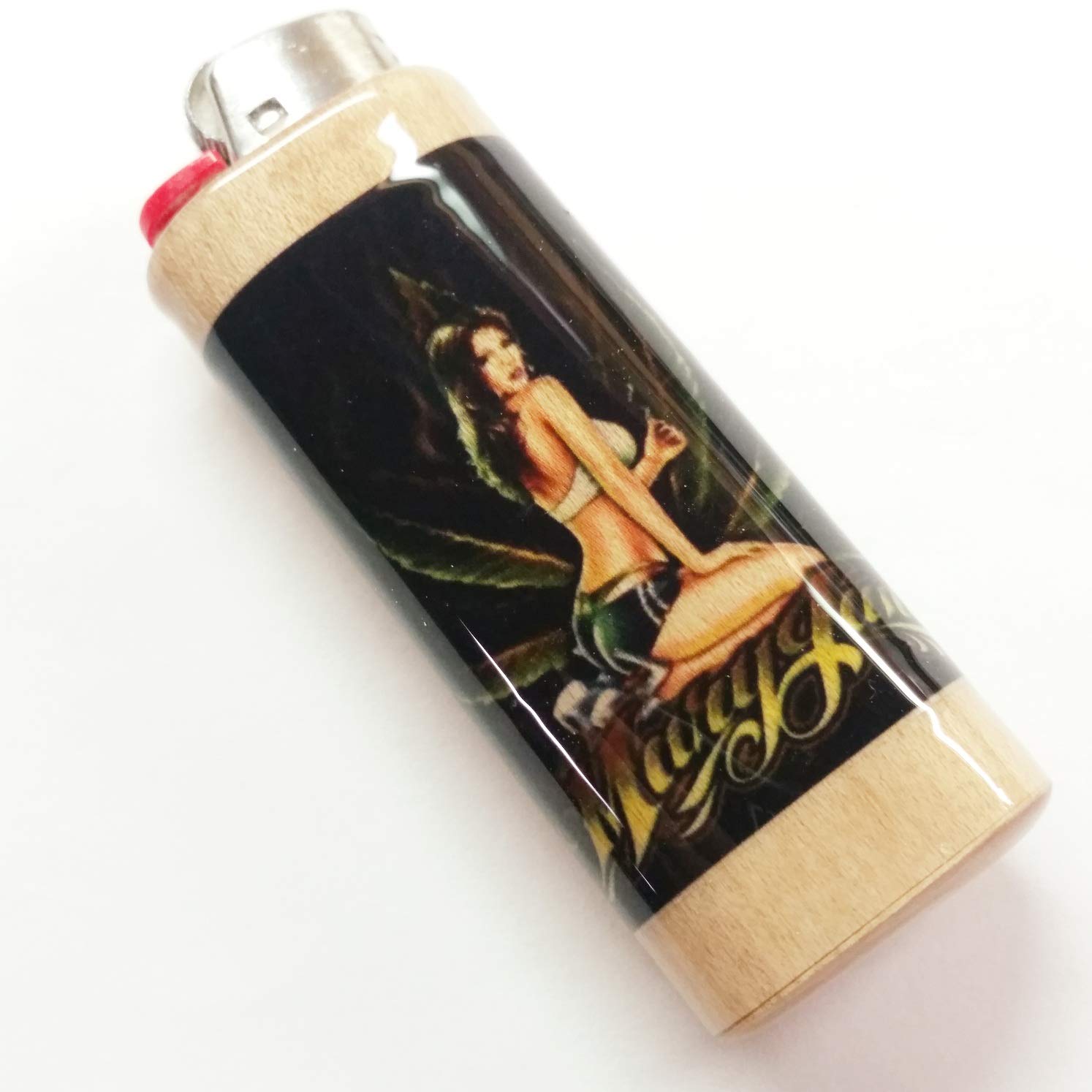 Mary Jane Lighter Case Holder Cover Sleeve for Bic Lighters - Durable & Stylish Accessory for Smoking, Camping & Outdoor Activities