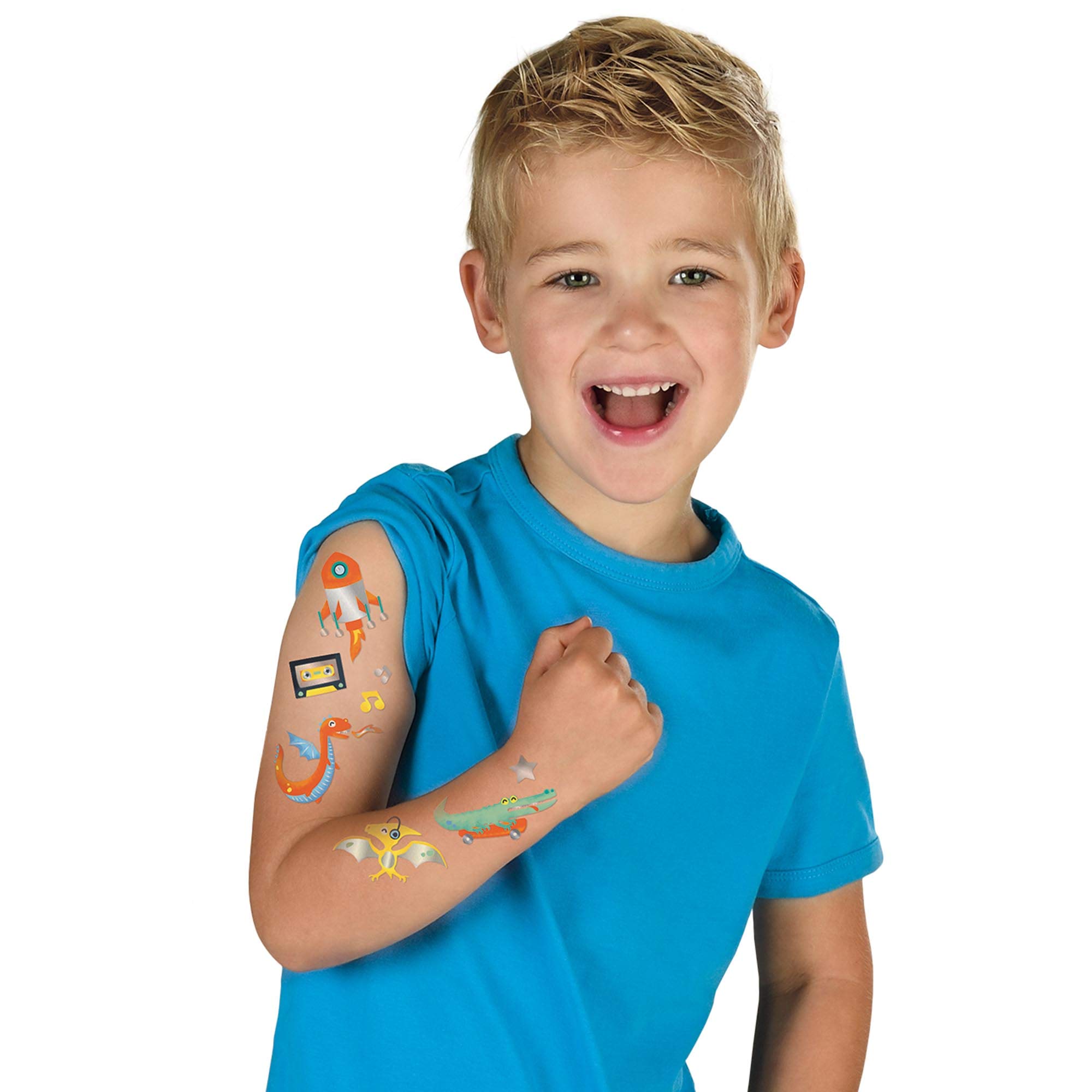 SES Creative 14281 Safe & Fun Temporary Tattoos for Kids - Non-Toxic, Washable, Perfect for Birthday Parties, Halloween & Dress-Up Play
