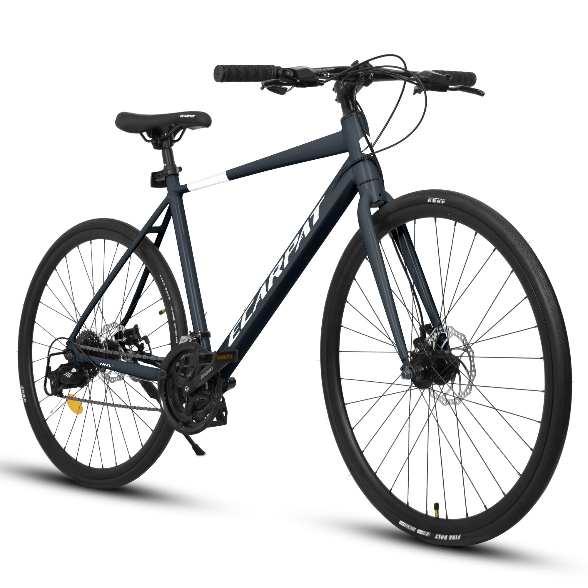 700C 28C Hybrid Road Bike for Men & Women - 24 Speed Lightweight Aluminum Frame with Disc Brakes - Perfect for Commuting, City Riding & Road Racing | Ideal for Daily Work Commute & Fitness Cycling