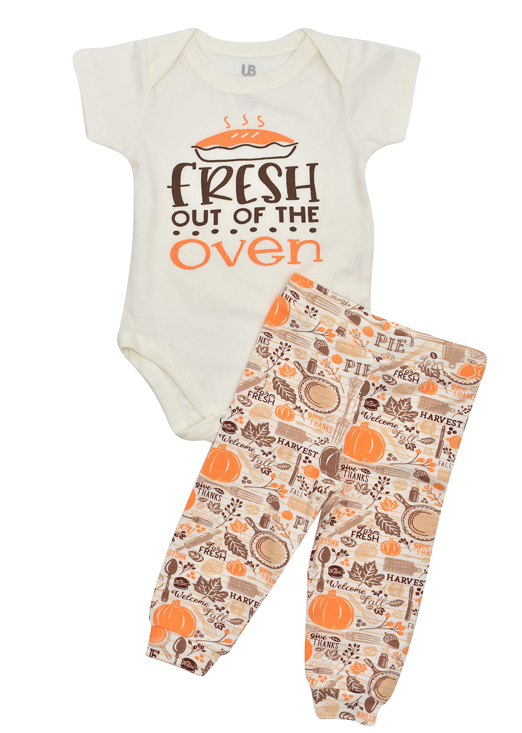Adorable Unisex Baby Thanksgiving Layette Set - Newborn Outfit for Holiday Photos & Family Gatherings