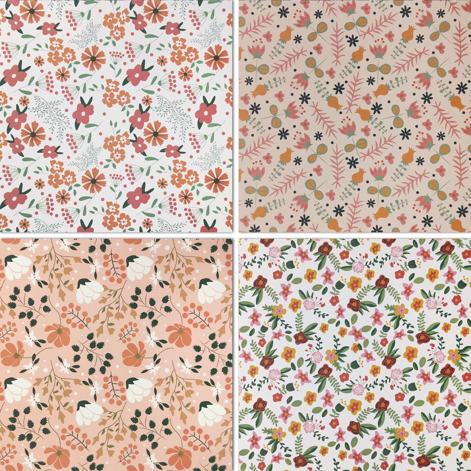 6 Inch Single Sided Decorative Paper Pad - 24 Pack for Scrapbooking, Card Making, Journaling & Origami | Perfect for DIY Crafts, Gift Wrapping & School Projects