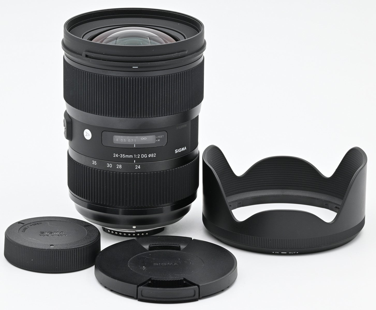 Used Sigma 24-35mm f/2 DG HSM ART Lens for Nikon DSLR Cameras - Perfect for Low Light Photography & Wide Angle Shots