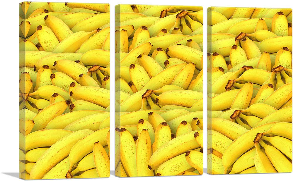ARTCANVAS Bananas Pattern Canvas Art Print - 60