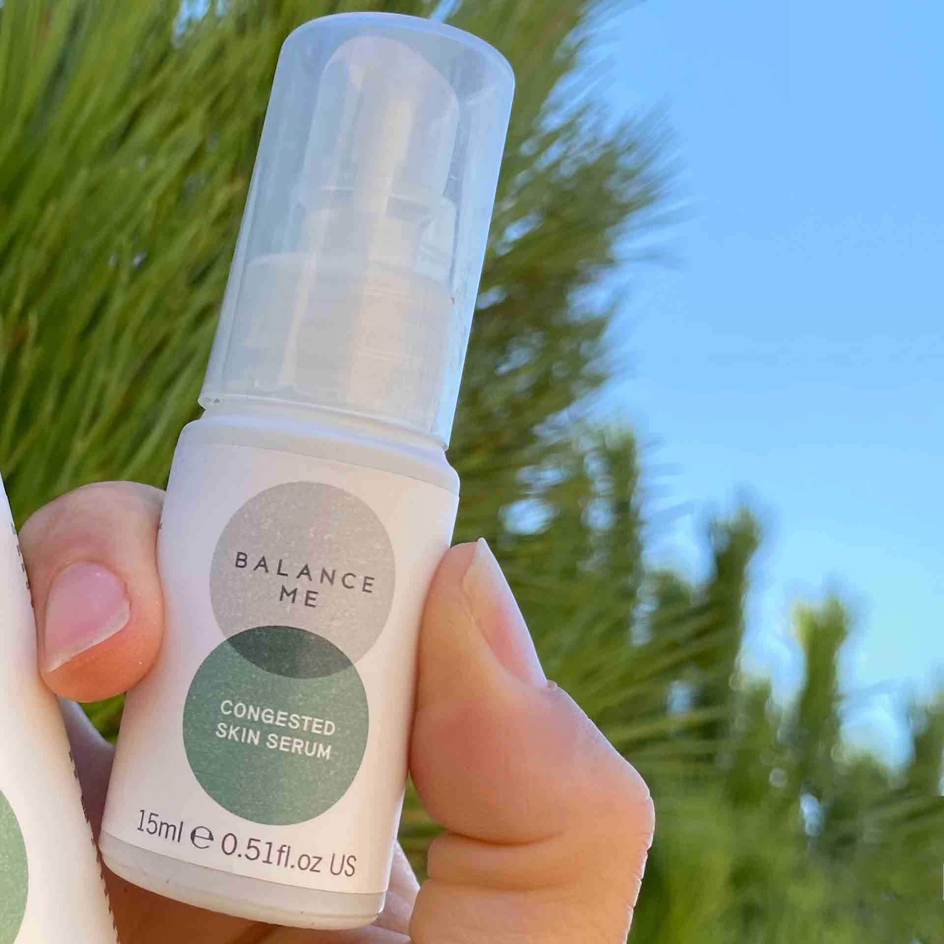 Balance Me Soothe + Clear Duo - Congested Skin Serum & Pure Skin Face Wash - Vegan & Cruelty-Free Skincare for Blemish-Prone Skin - Perfect for Daily Acne Treatment & Sensitive Skin Care Routine