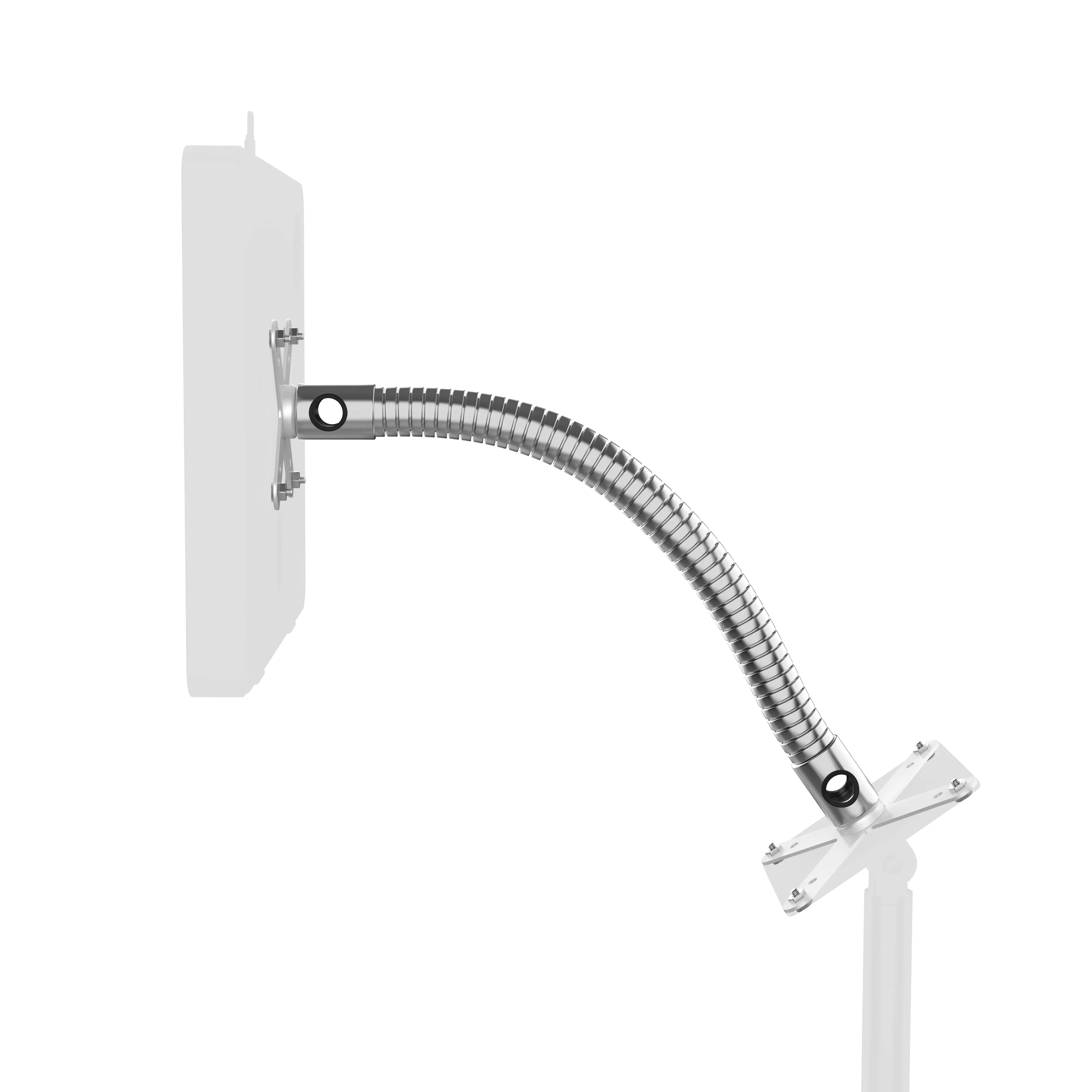Heavy Duty Security Gooseneck Mount with Dual VESA Plates - Sturdy Monitor Arm for Office, Home, and Commercial Use - Perfect for Dual Screen Setup and Enhanced Workspace Security