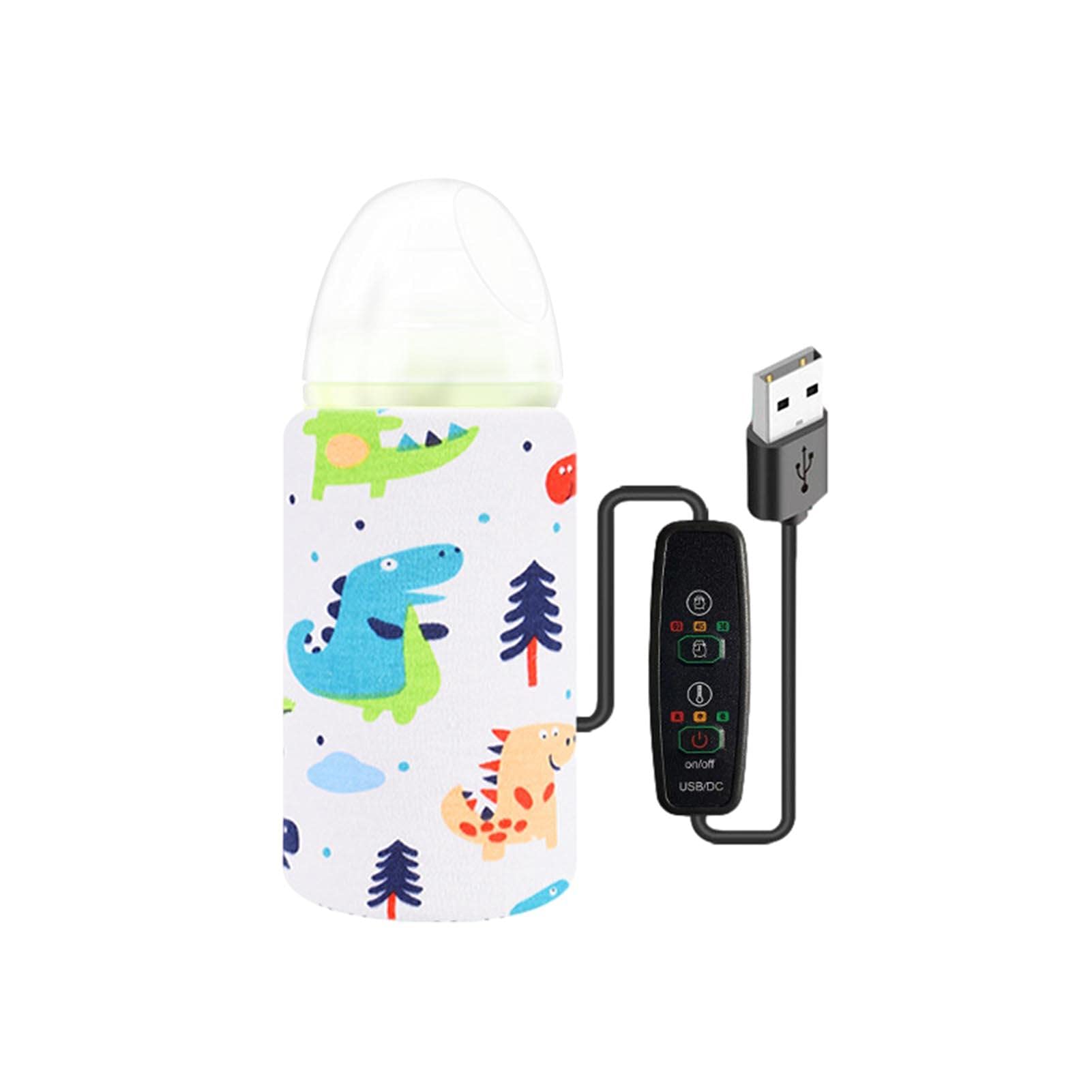 Portable USB Baby Bottle Warmer - Travel Milk Bottle Heater for Infants, Fast & Safe Warming, Ideal for Home, Travel & On-the-Go Feeding