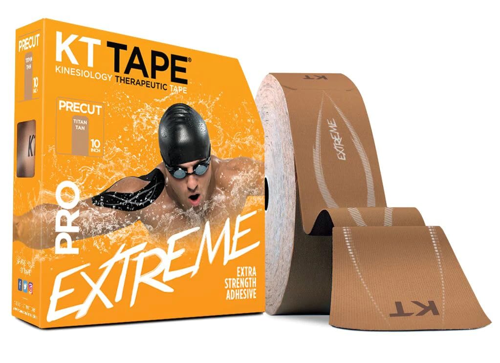 KT Tape PRO Extreme Synthetic Jumbo Kinesiology Athletic Tape - 150 Precut Strips (10