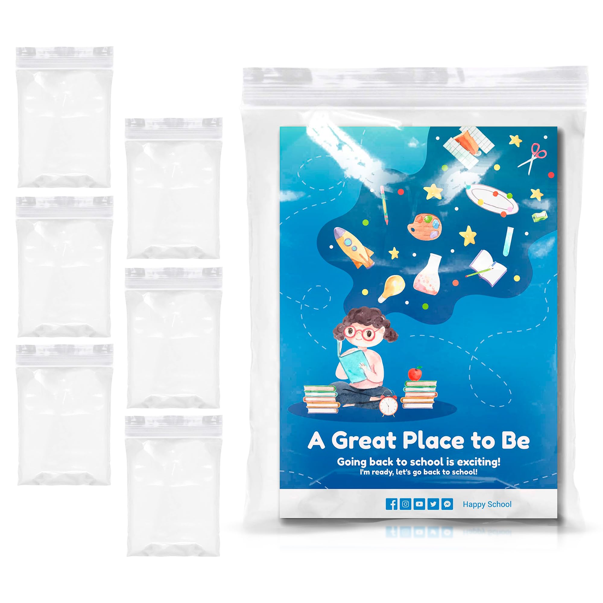 Clear Polypropylene Reclosable Zipper Bags 9x12 Inches - Pack of 1000 | 2 Mil Thick High Clarity Resealable Plastic Bags | Reusable & Recyclable Storage Solution for Food, Crafts, Office & Travel Organization