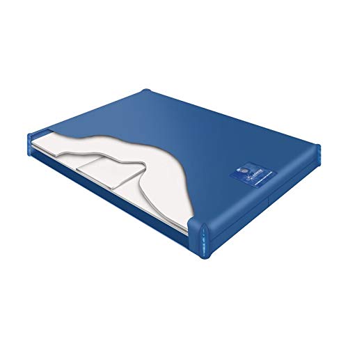Premium King/California King Genesis 500 Waterbed Mattress Bundle for Hard-Side Wood Frame - Includes Waterbed Liner, Heater, Mattress Pad & Fill/Drain Kit (RHS0620) - Perfect for Master Bedrooms, Guest Rooms & Luxury Sleep Comfort