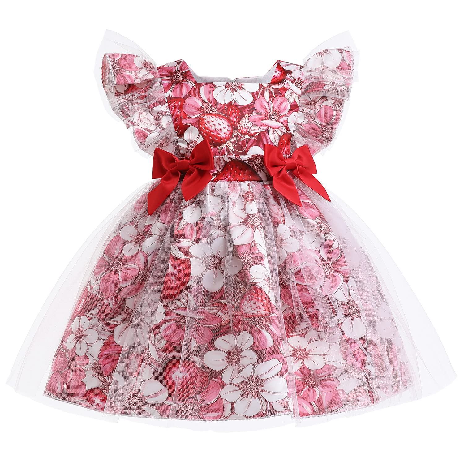 Girls Satin Bow Knot Princess Dress - Cute & Lovely Baby Dress for Summer | Perfect for Birthday Parties, Photo Shoots & Special Occasions