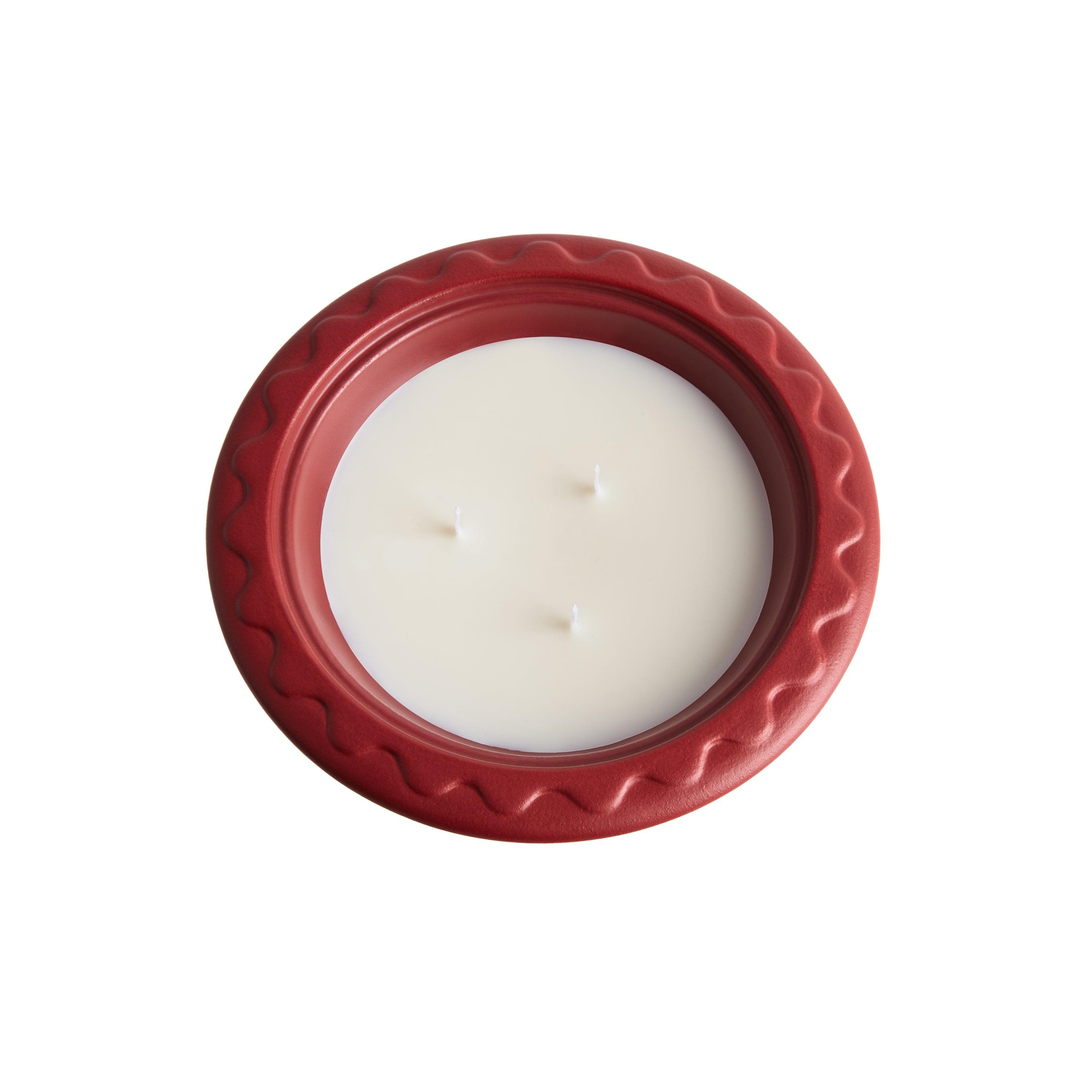 Hydra Candle - Veti Vert Scented Three Wick Terracotta Candle for Home Decor, Aromatherapy & Relaxation | Perfect for Living Room, Bedroom & Spa