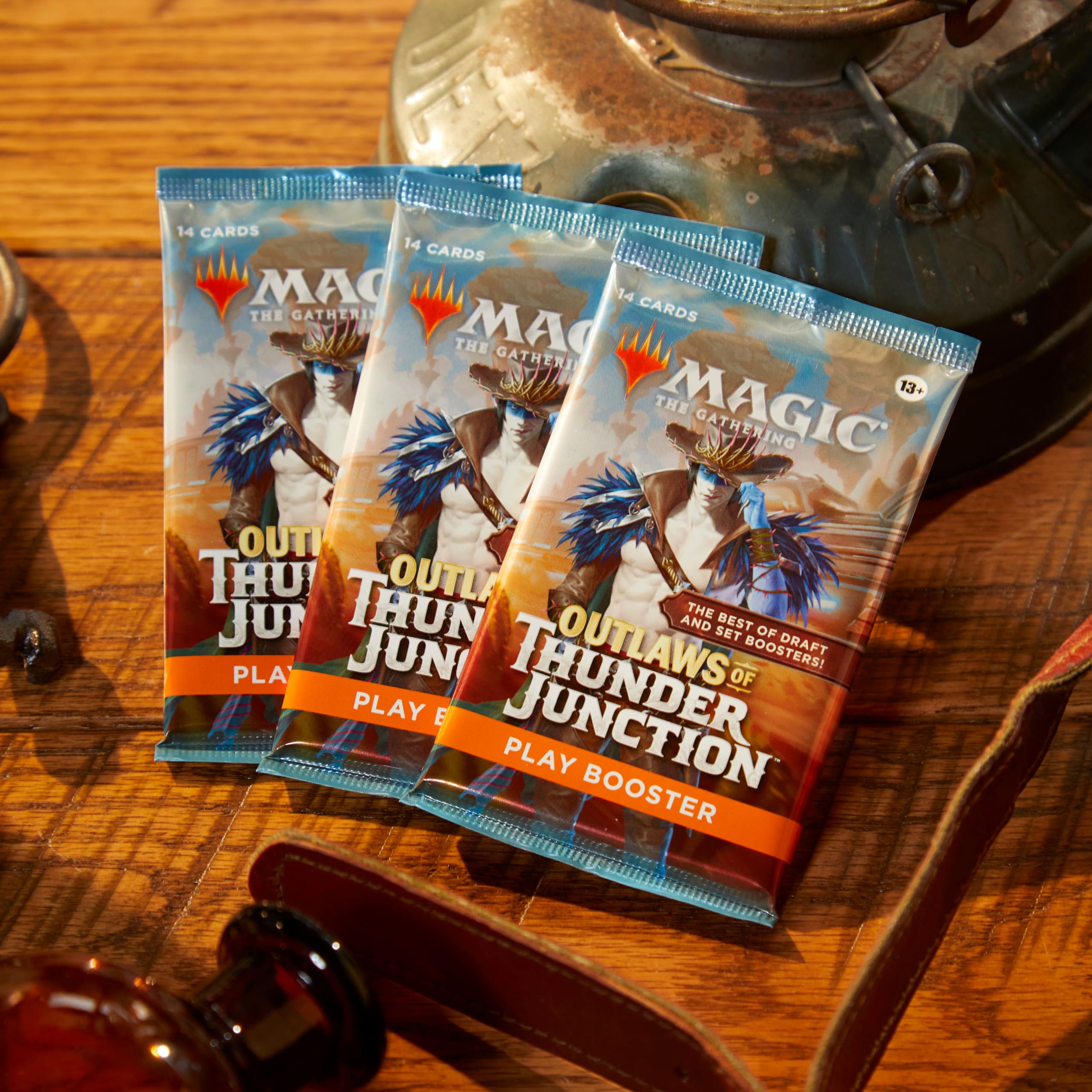 Magic: The Gathering Outlaws of Thunder Junction Play Booster Box - 36 Packs (504 Cards) | MTG Collector's Edition, Trading Card Game for Deck Building & Tournaments | Perfect for Game Nights & Competitive Play