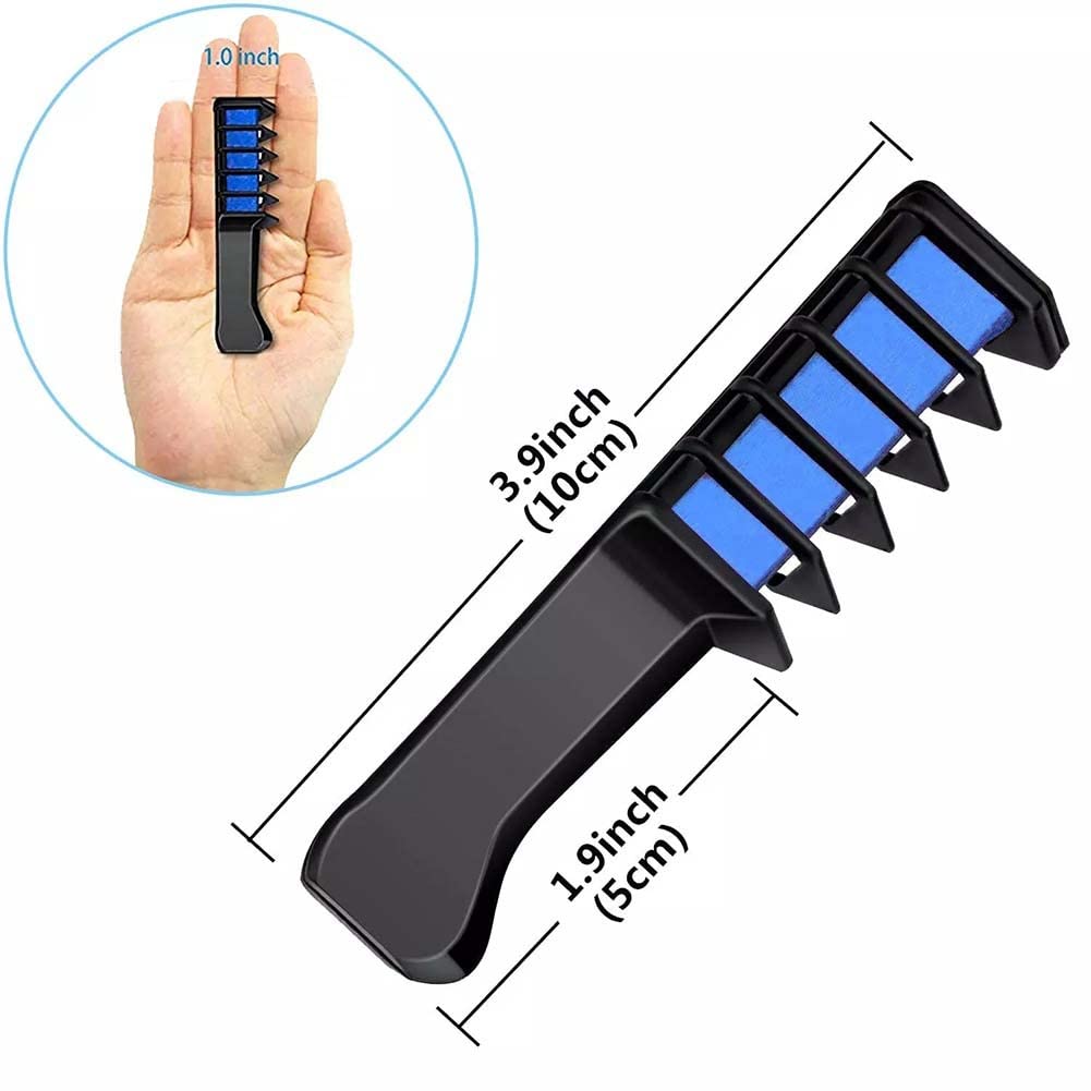Washable Temporary Hair Chalk Comb - Purple | DIY Hair Color for Parties, Cosplay & Special Events | Perfect for New Year, Birthday Celebrations & Costume Makeup